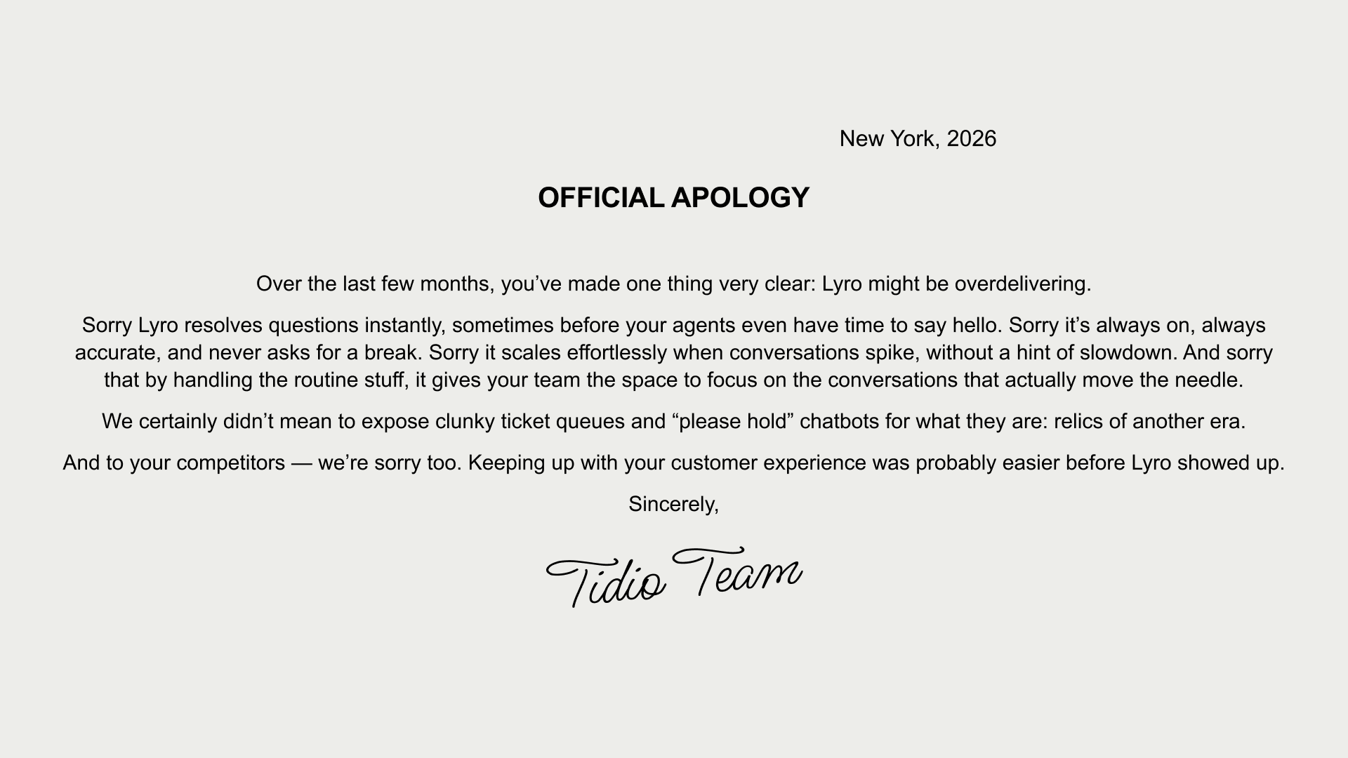 Tidio Facebook ad: Ready to Automate Customer Support-Without Compromise?