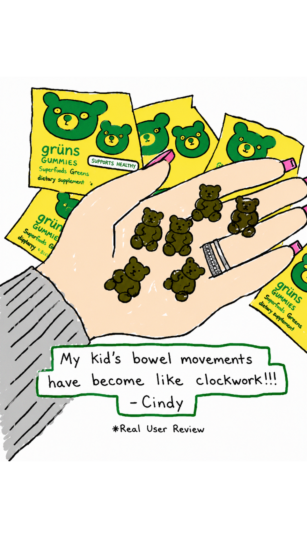 Grüns Kids Facebook ad