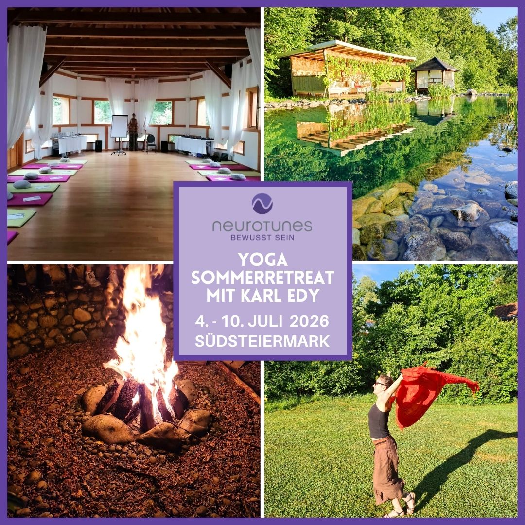 neurotunes.com Facebook ad: Entfalte dein wahres Selbst beim Yoga-Retreat des Sommers