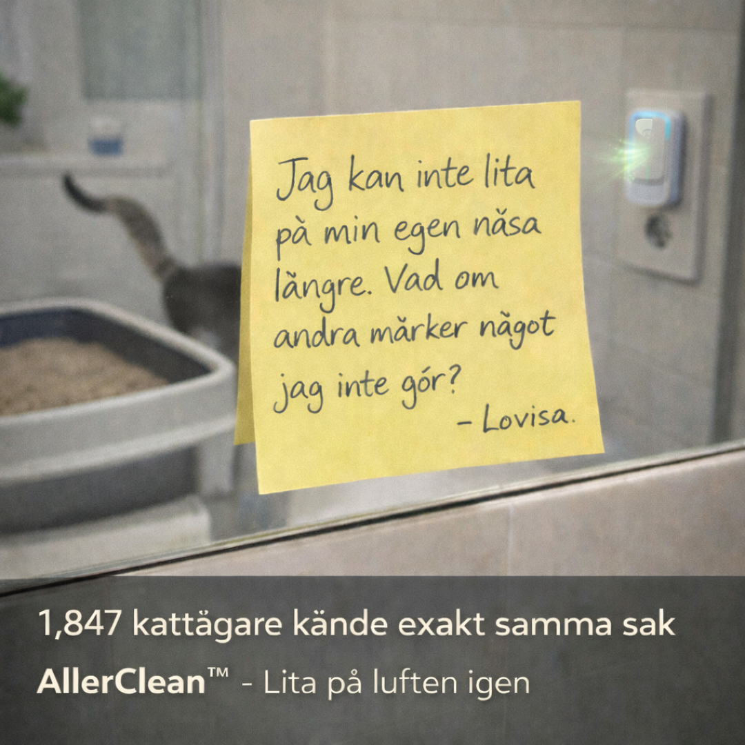MiteFree Facebook ad: Säg hejdå till unken kattlukt