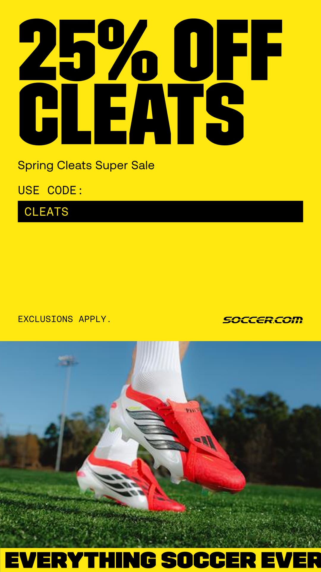 Soccer.com Facebook ad