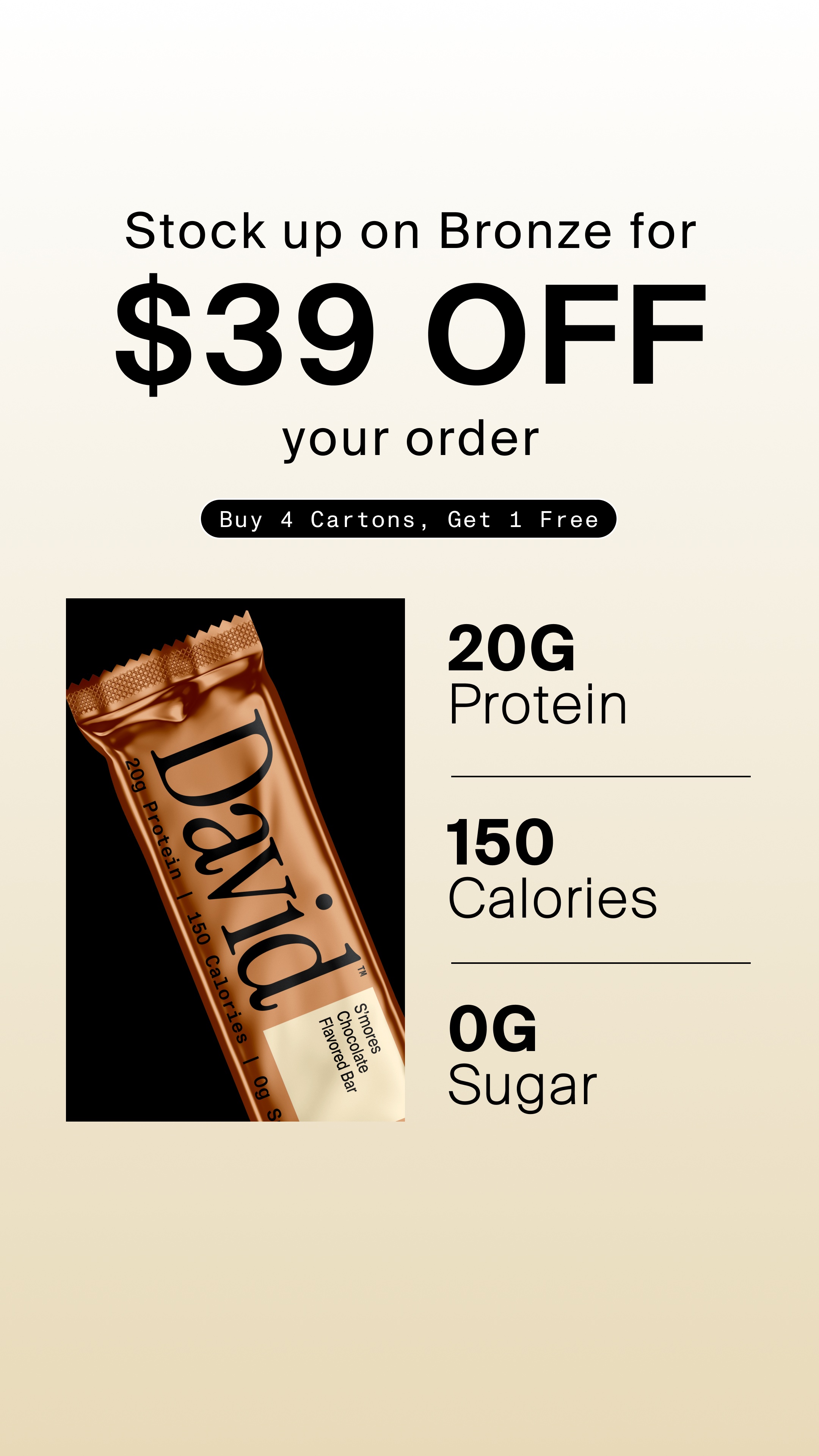 David Protein Facebook ad