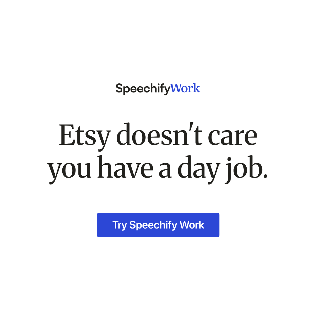 Speechify Facebook ad