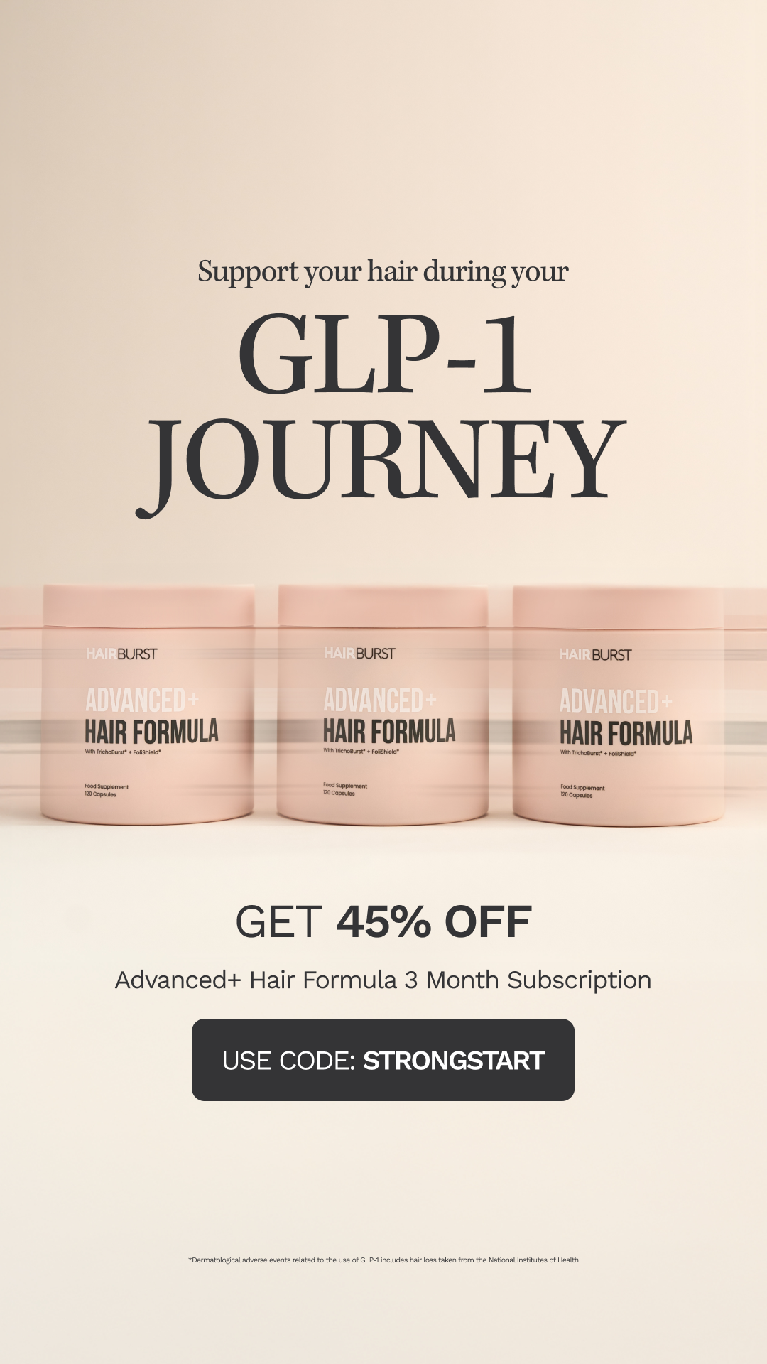 Hairburst Facebook ad