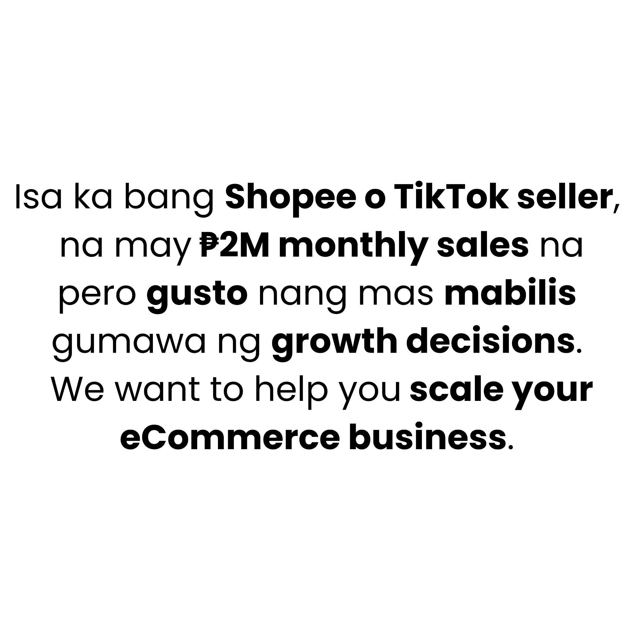 ECOM Accelerator Facebook ad