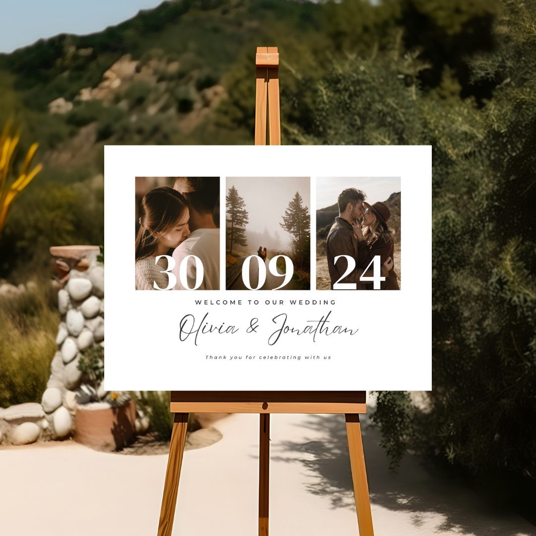 Ivelle Facebook ad: Wedding Welcome Signage