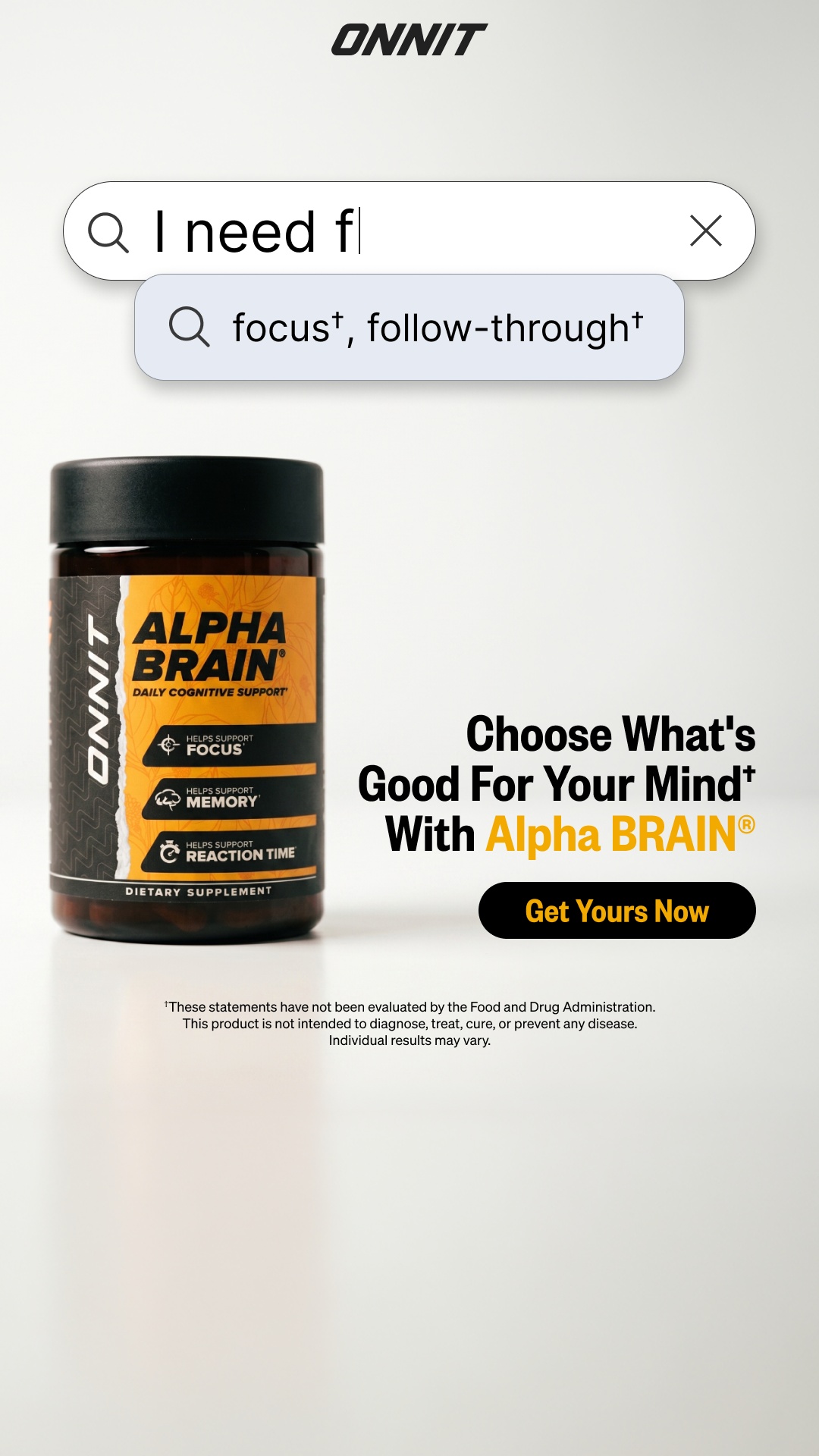 Onnit Facebook ad
