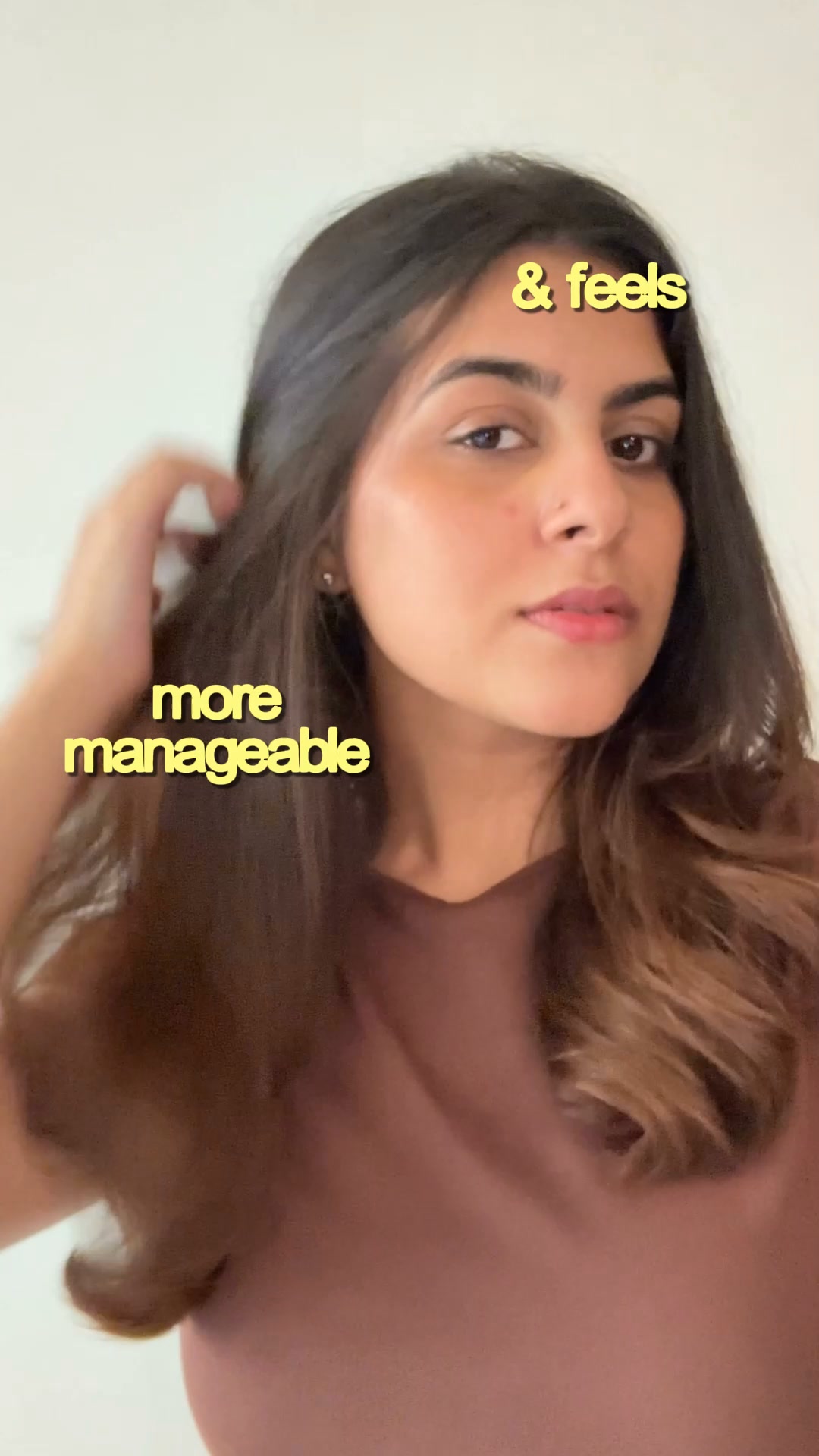 Sadhev Facebook ad: Control Frizz with Lightweight Formulation
