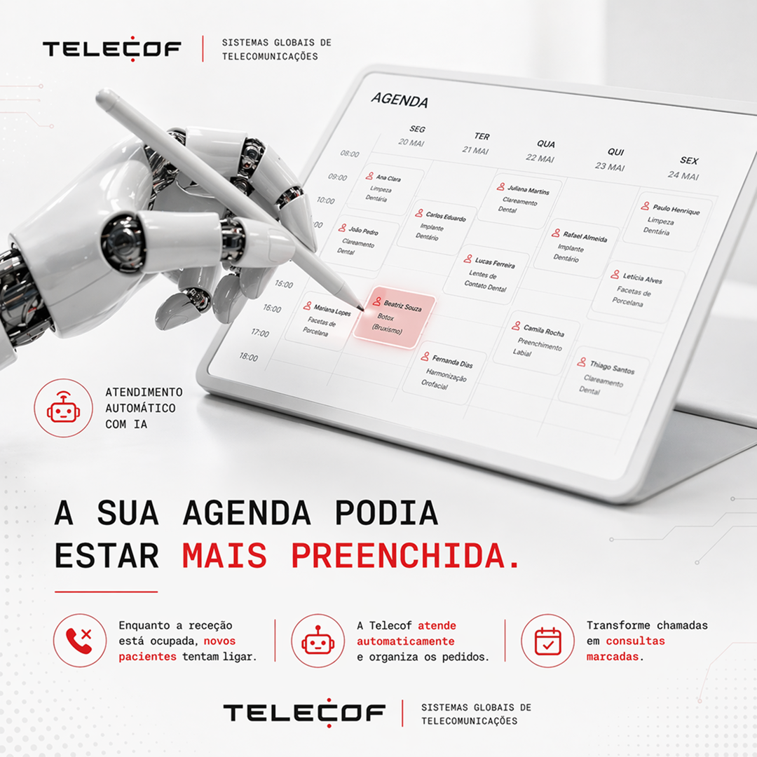 Telecof Facebook ad: Automatize o atendimento da sua empresa com IA