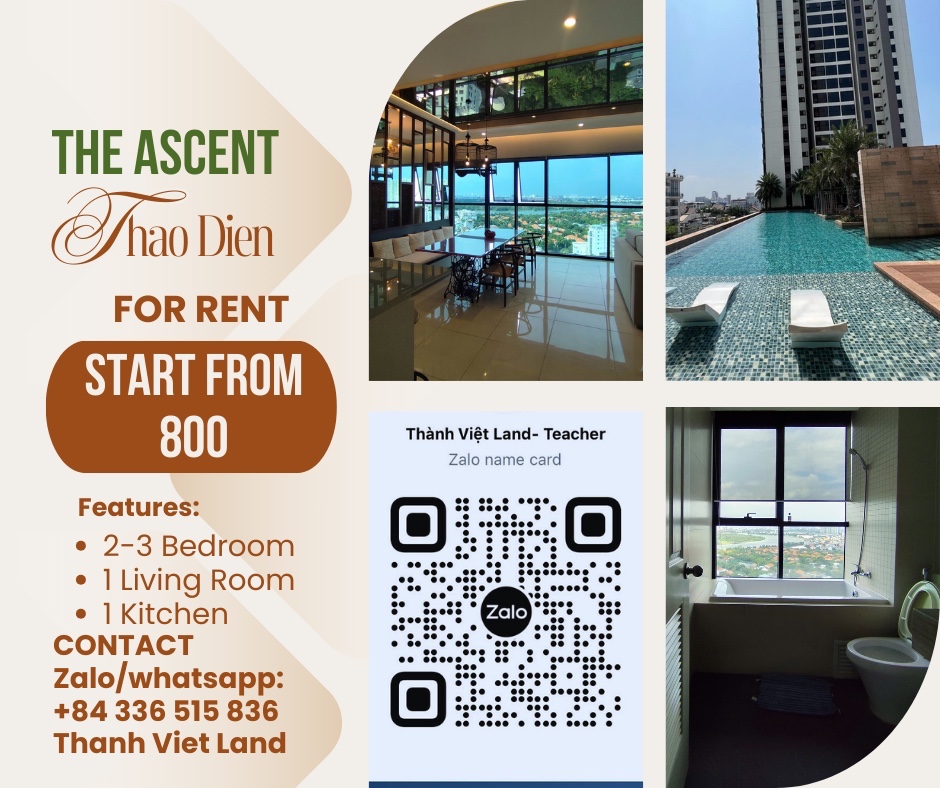 The Ascent apartment in Thao Dien Facebook ad: Pls inbox me for more information!