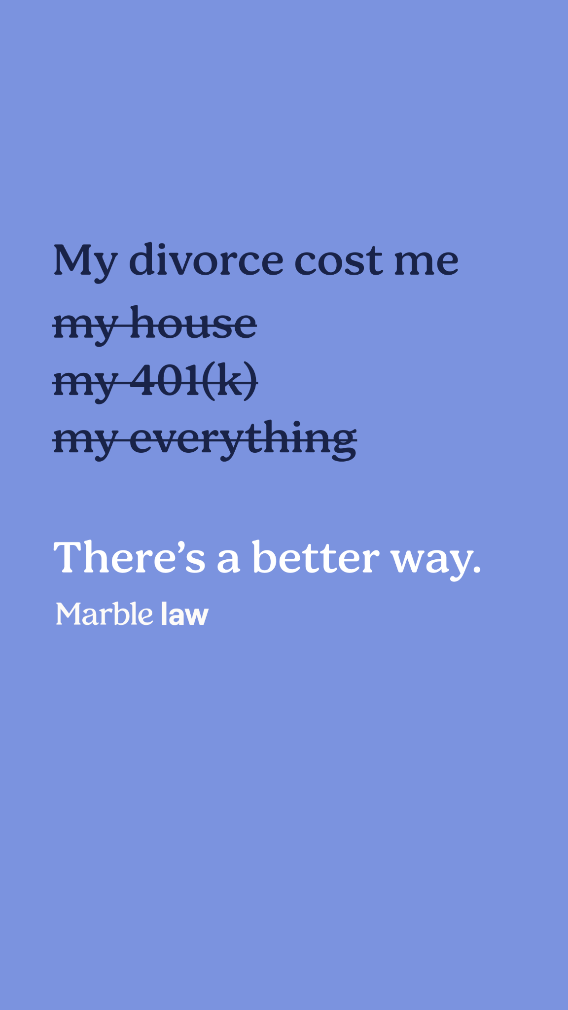 Marble Law Facebook ad
