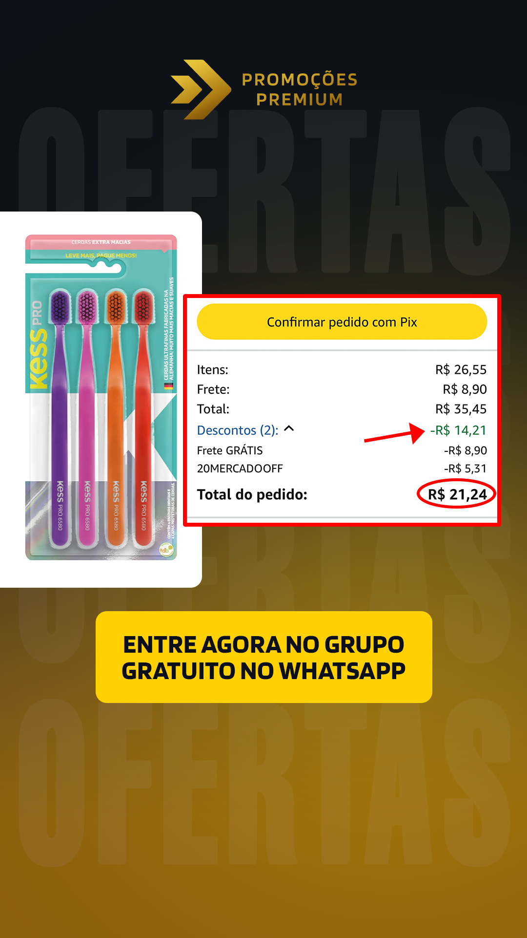 Promoções Premium Facebook ad