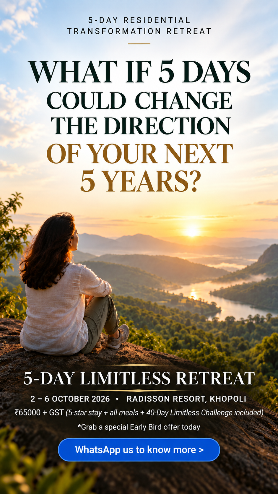 Rise Development Academy Pvt Ltd. Facebook ad: Could 5 Days Change Your Next 5 Years?