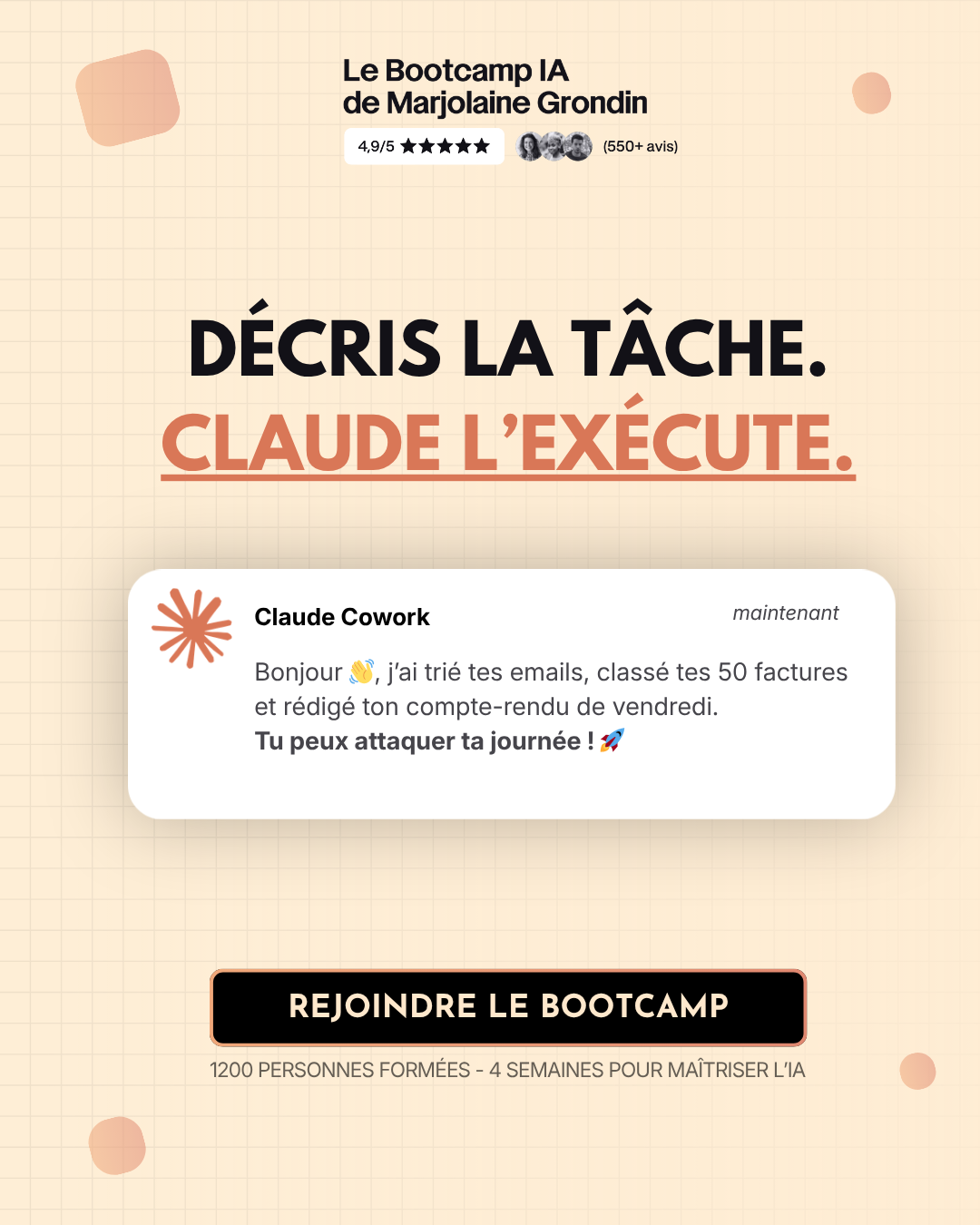 Marjolaine Grondin Facebook ad