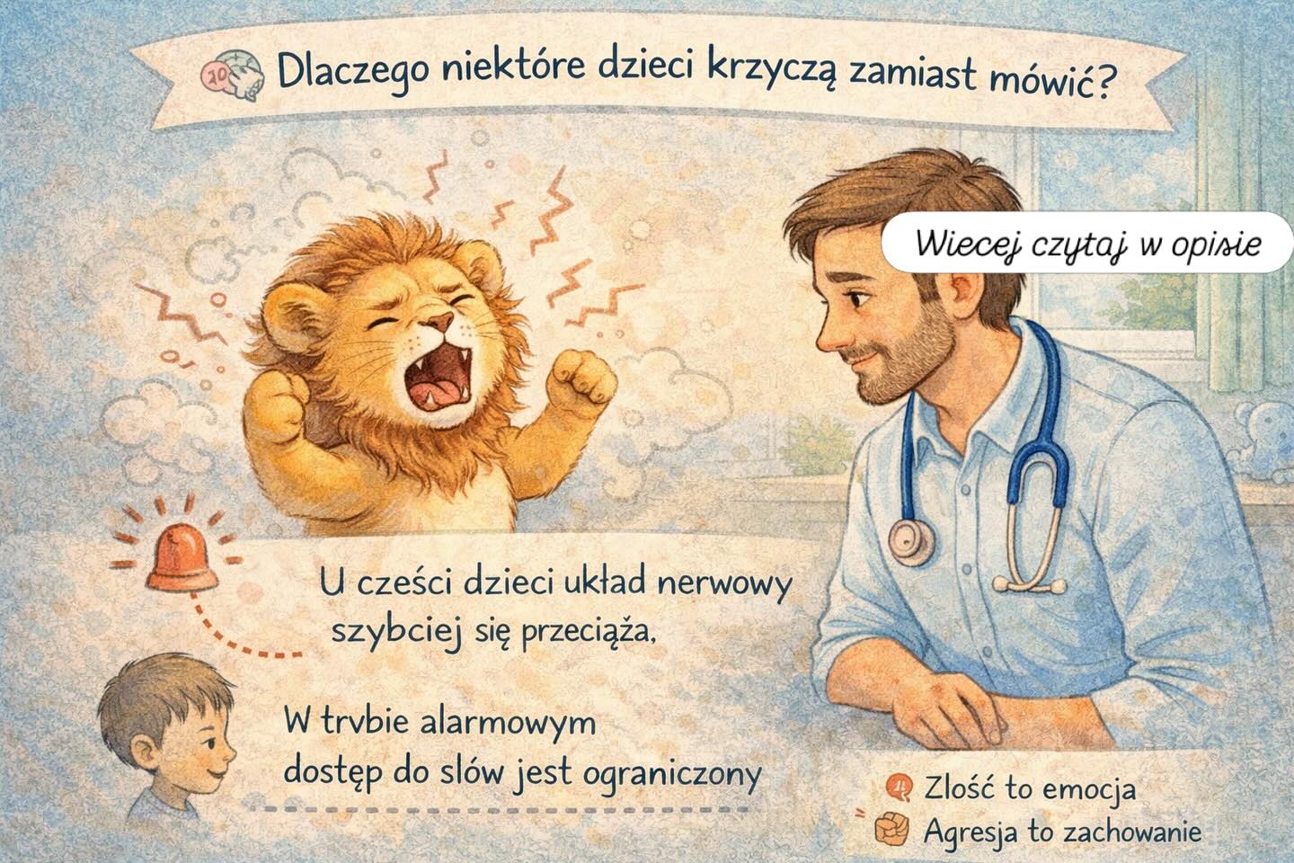 dr Puchatek Facebook ad: Dlaczego niektóre dzieci krzyczą zamiast mówić?