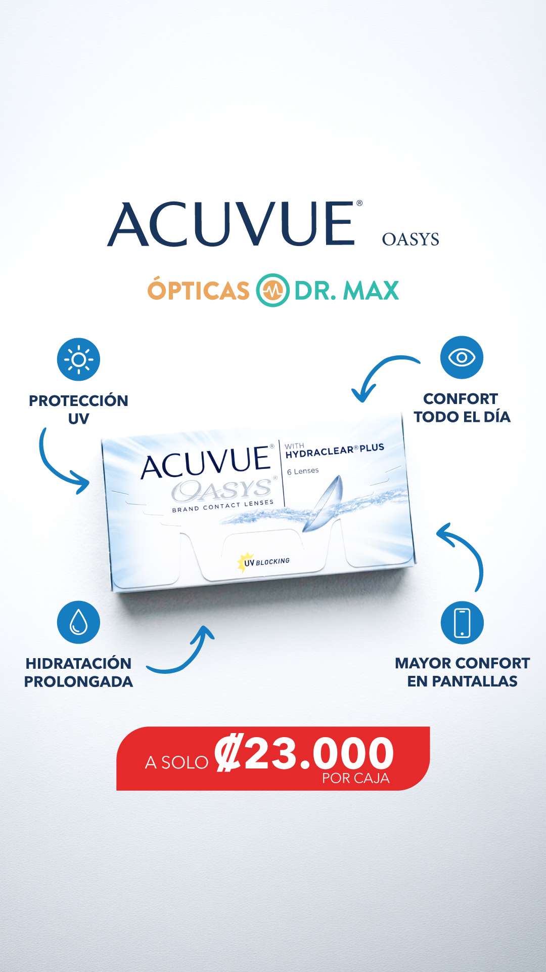 Ópticas Dr Max Facebook ad: Ya disponible en Ópticas Dr.
