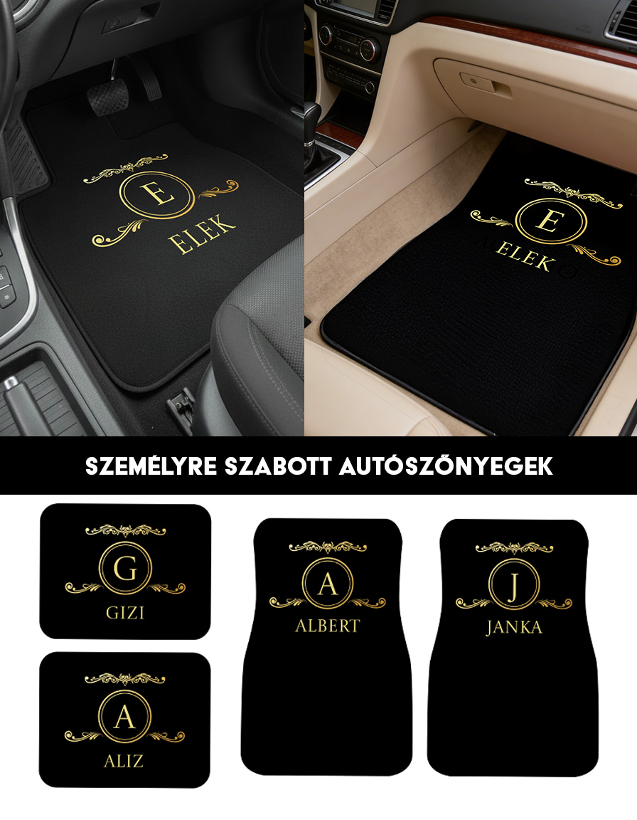 Fotozokni.hu Facebook ad: Autószőnyegek a te neveddel