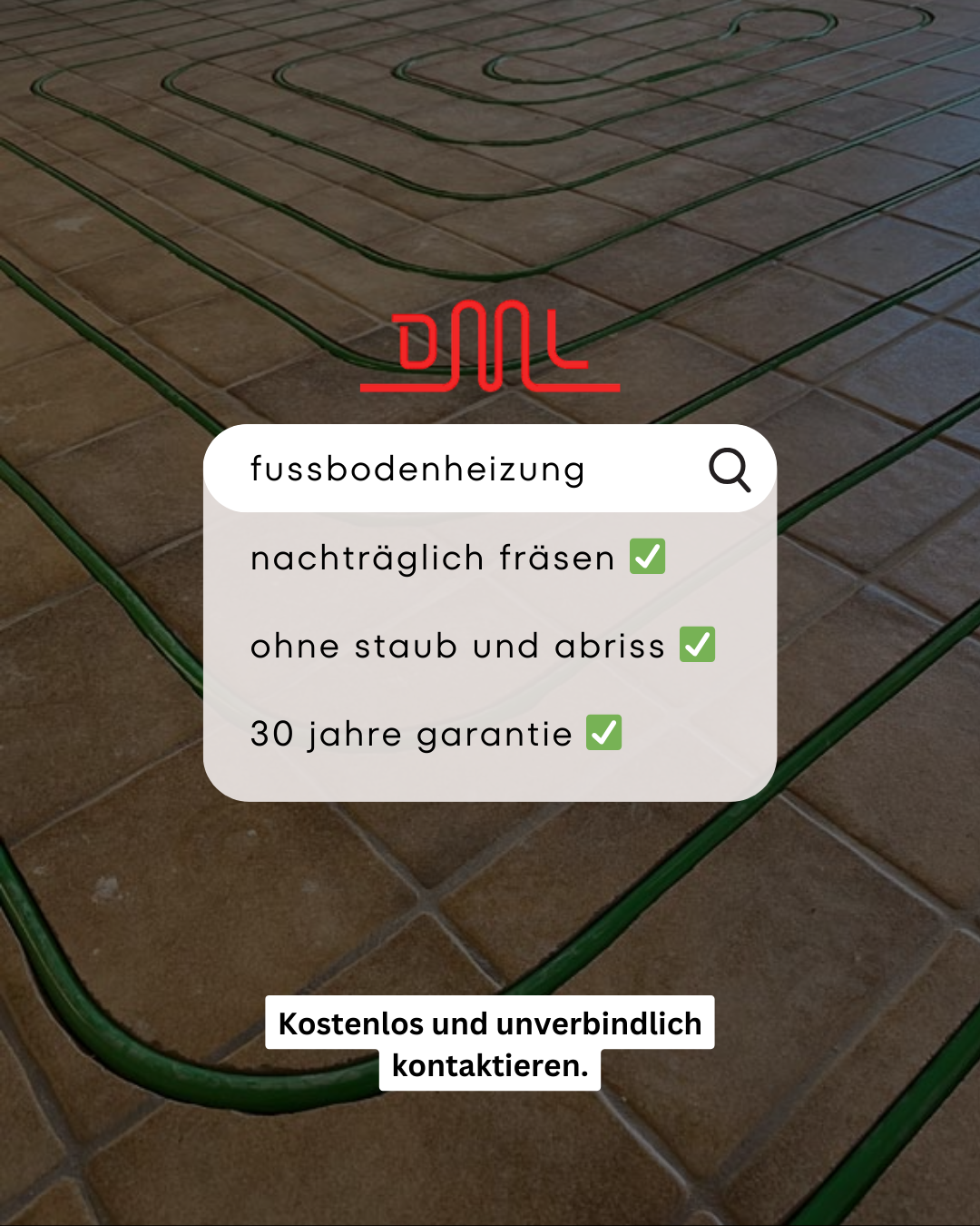 DML Fußbodenheizung - Nachträglich fräsen Facebook ad