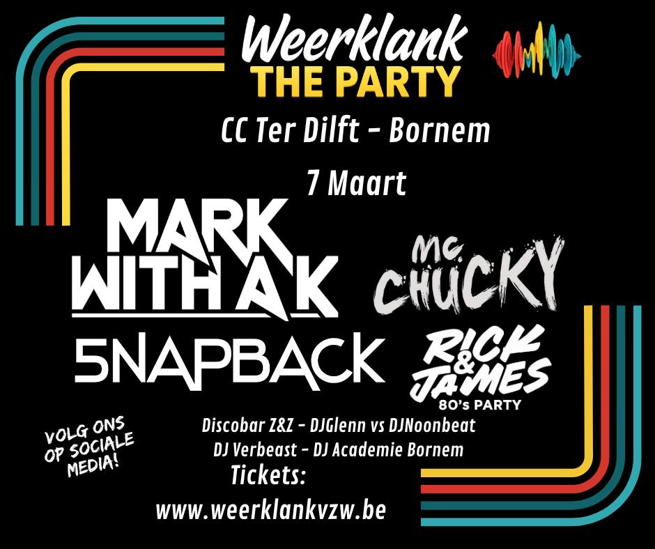 Weerklank VZW Facebook ad: WEERKLANK, THE PARTY | FIRST EDITION