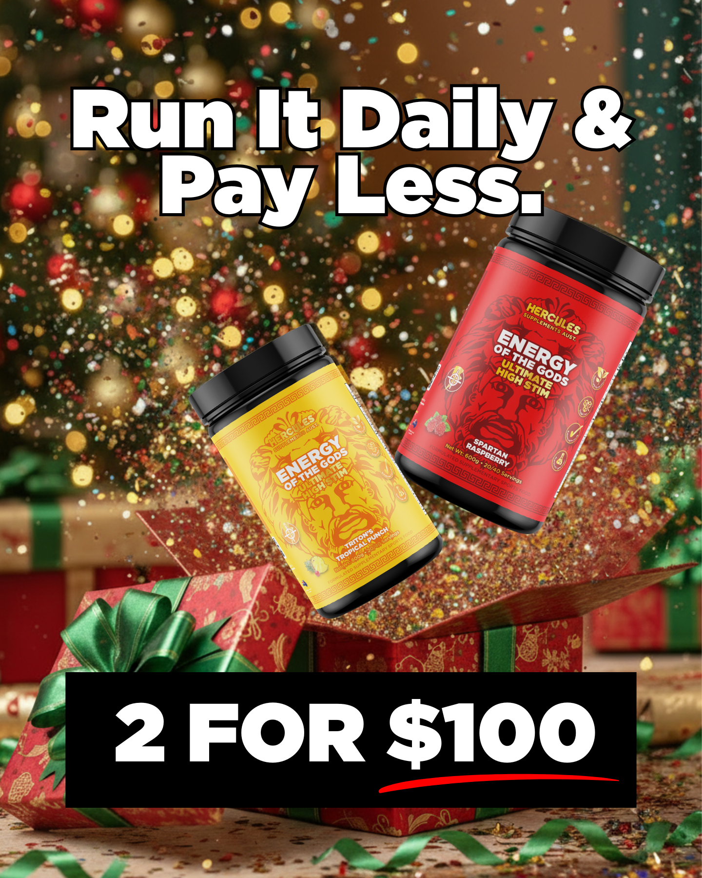 Hercules Supplements Aust Facebook ad