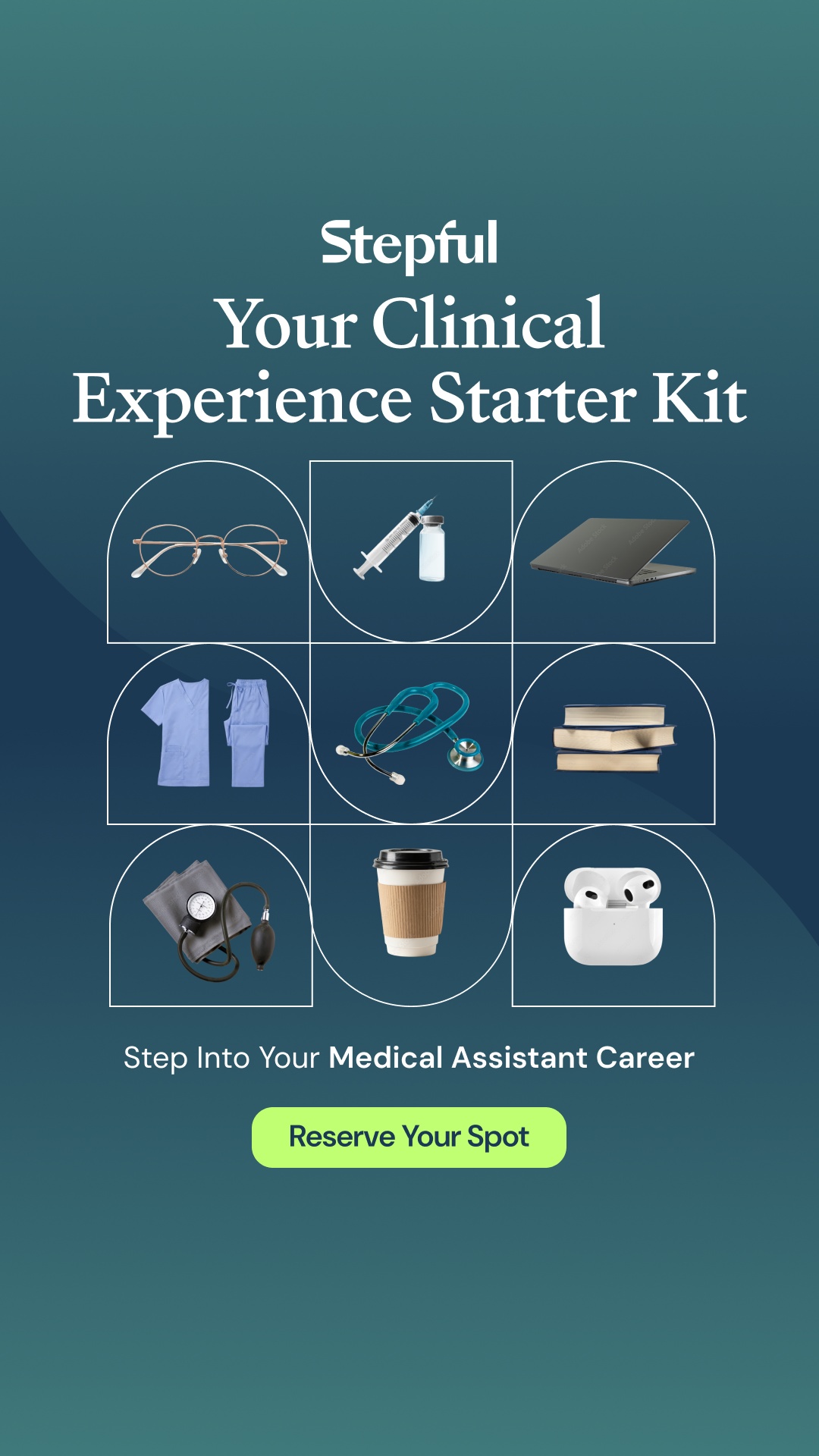 Stepful Facebook ad: Stand out from book-only pre-meds