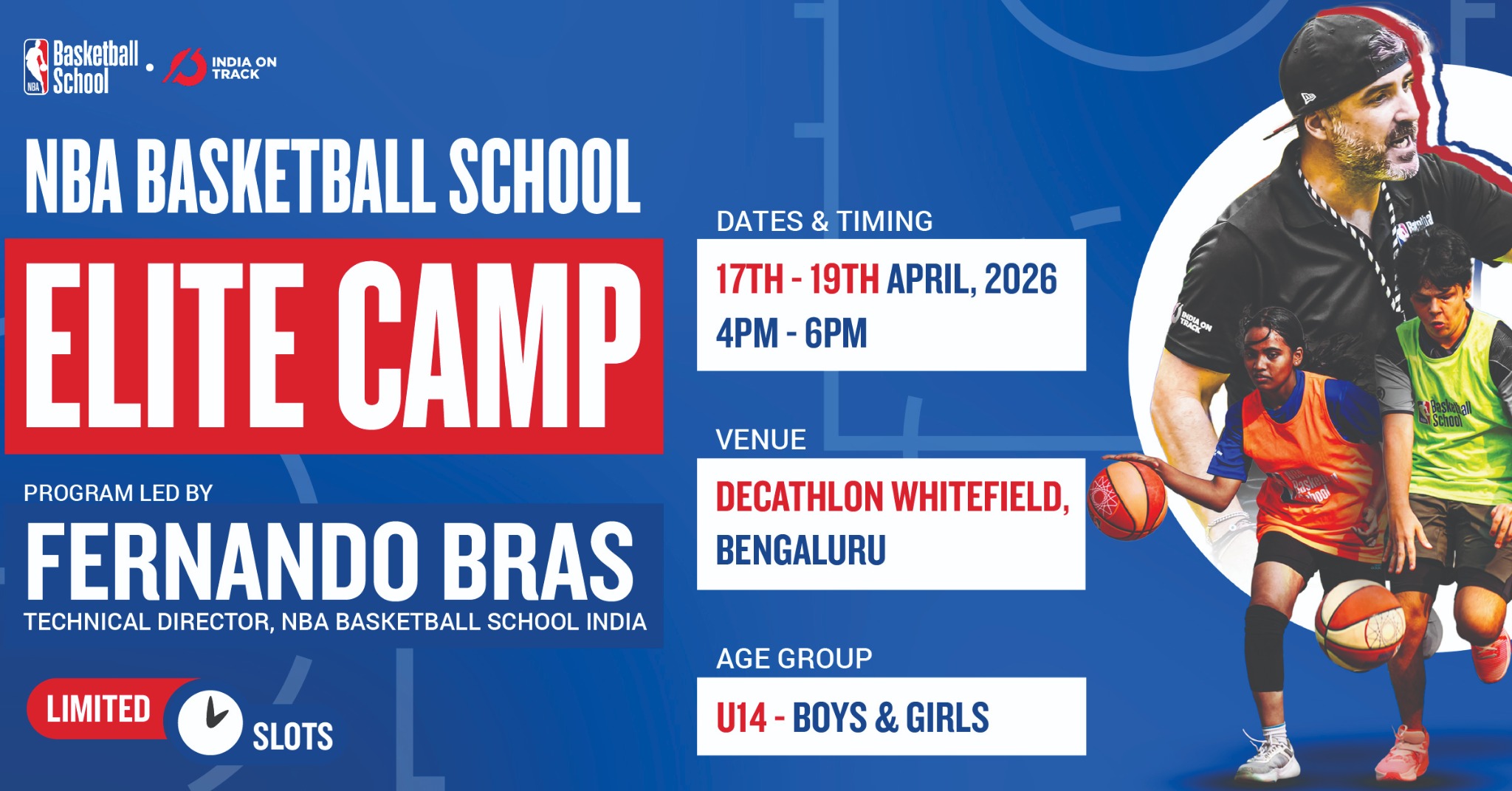 NBA Basketball School India Facebook ad: Help Your Child Train with NBA Basketball School