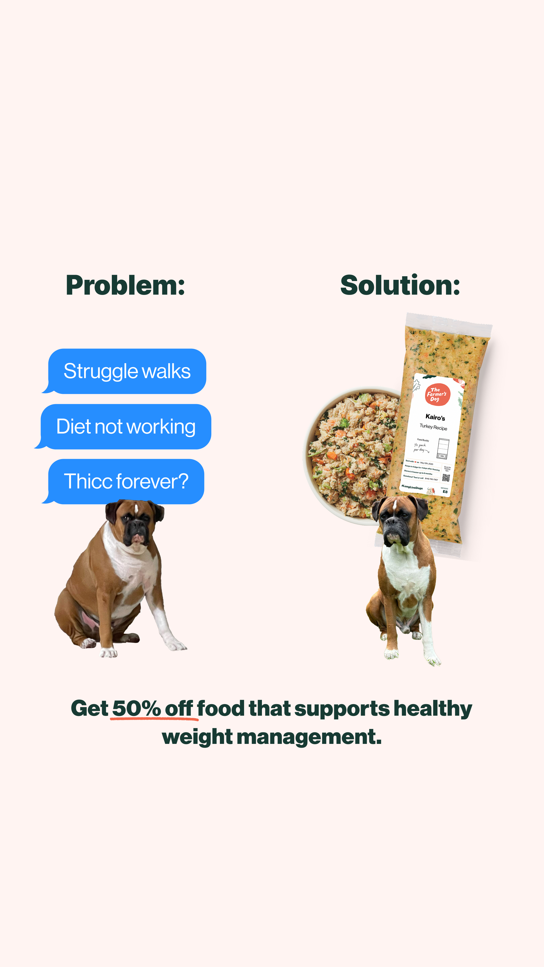 The Farmer's Dog Facebook ad