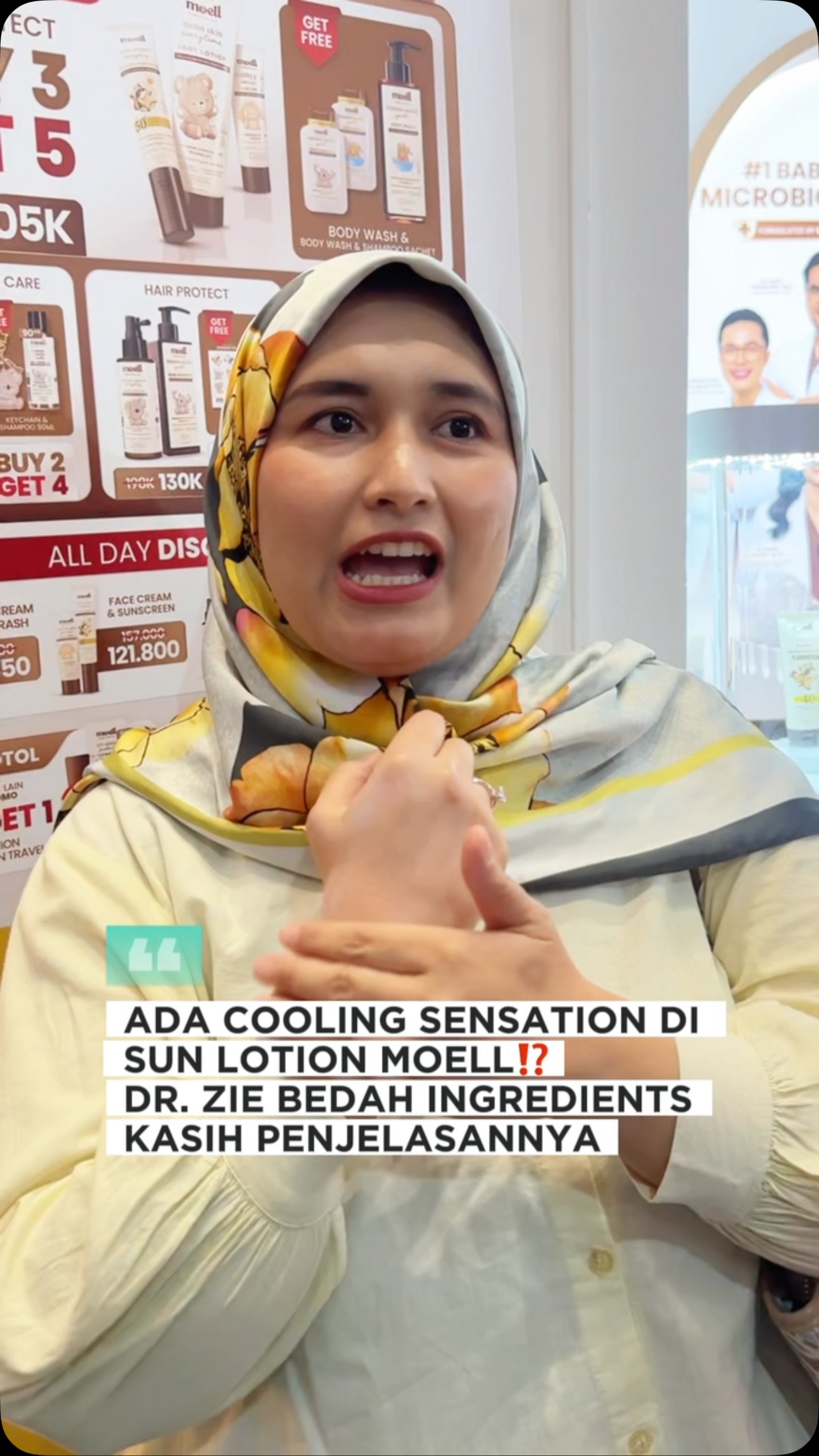 Moell Baby Skincare Facebook ad: SUN LOTION MOELL ADA COOLING SENSATIONNYA TERNYATA INI…
