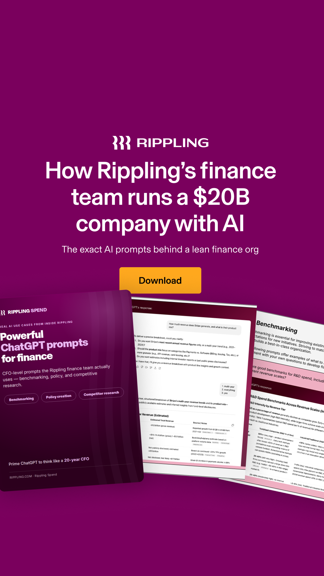 Rippling Facebook ad