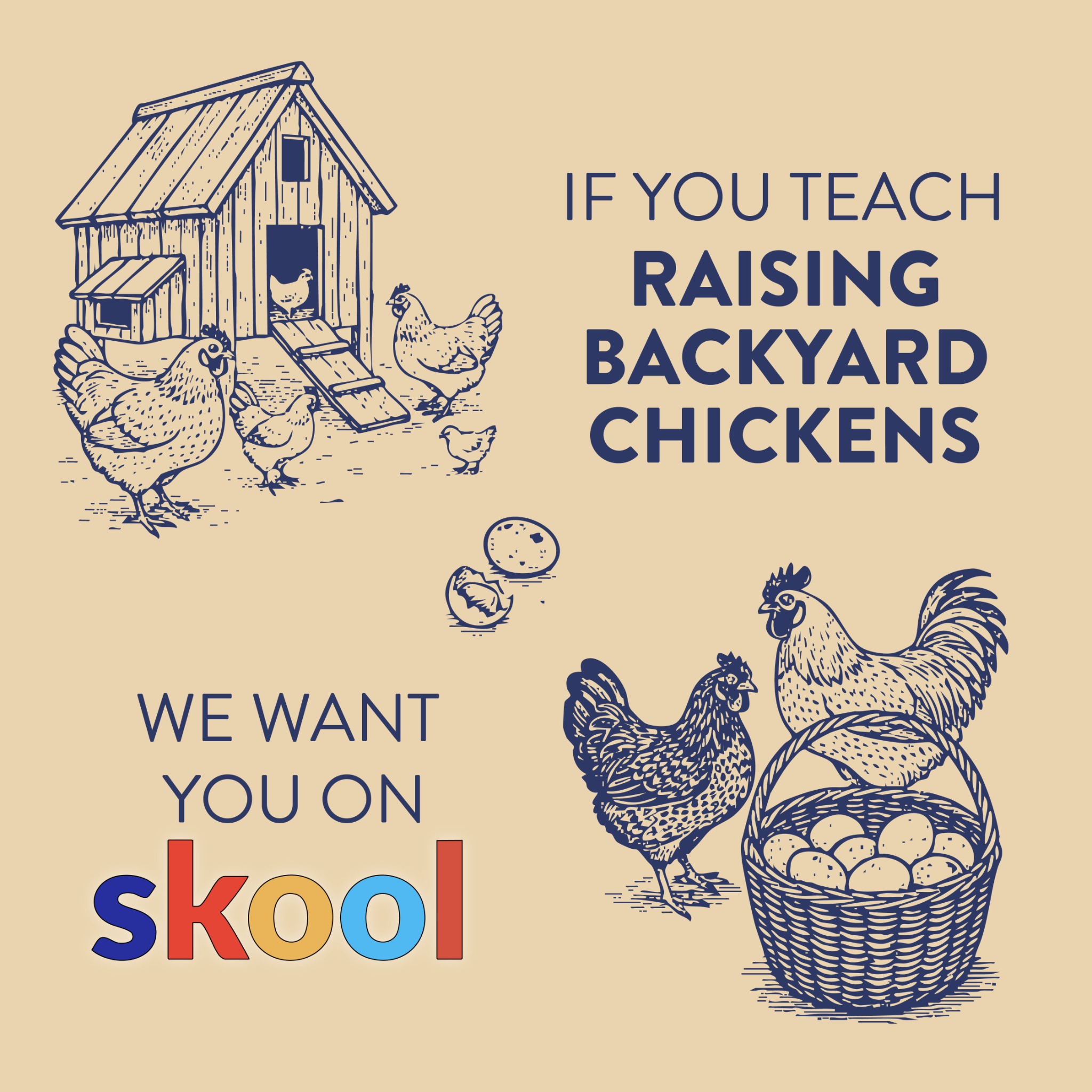 Skool Facebook ad