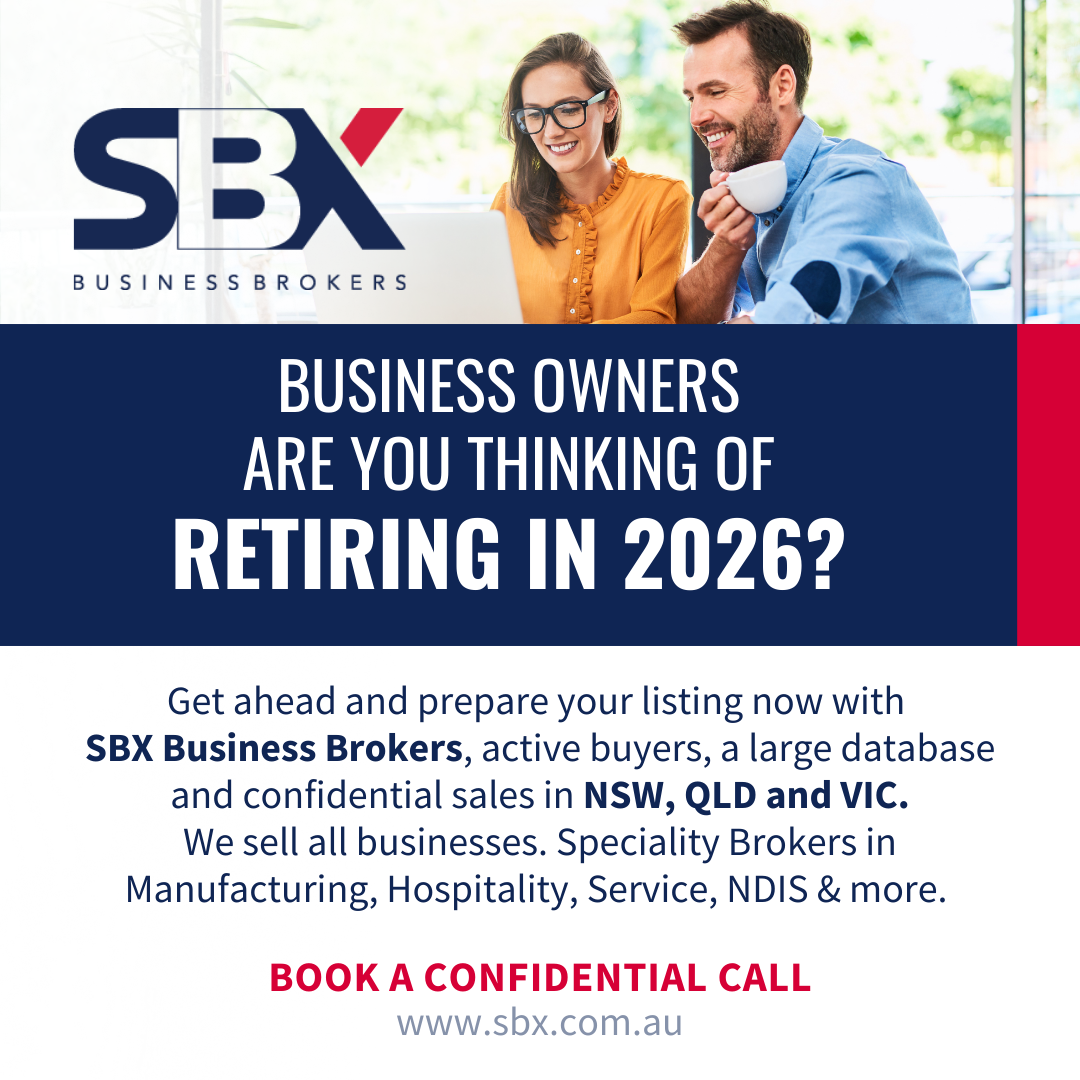 SBX Business Brokers Facebook ad: Business Owners - Looking to Retire?