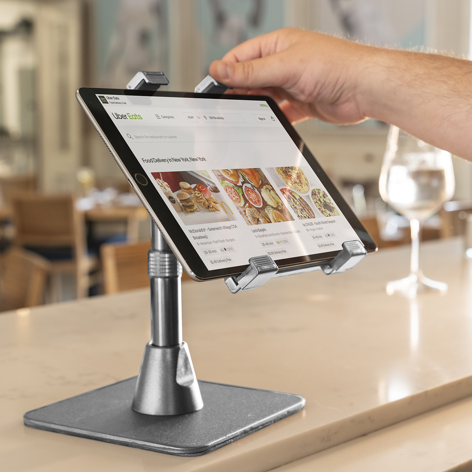 IBOLT Mounts Facebook ad: Secure & Stylish for Restaurant POS!