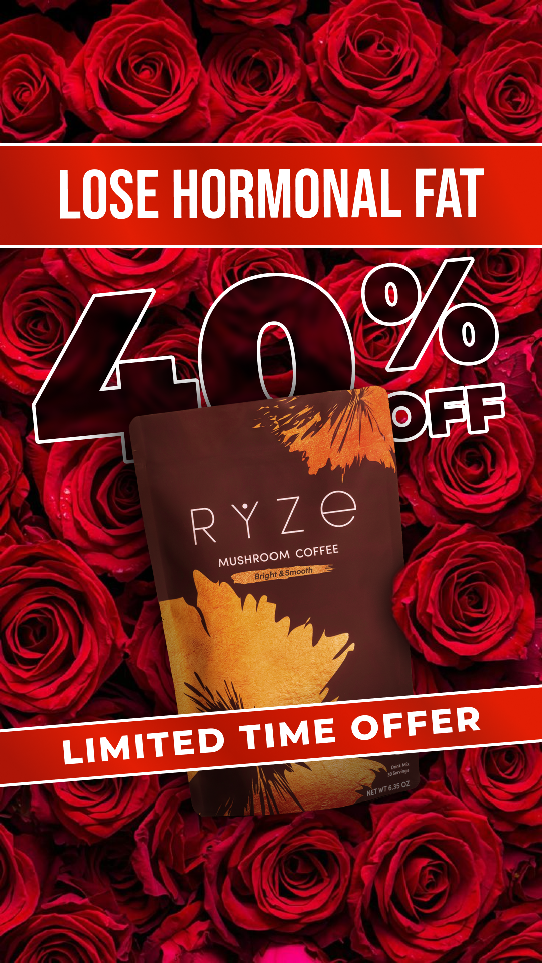 RYZE Superfoods Facebook ad