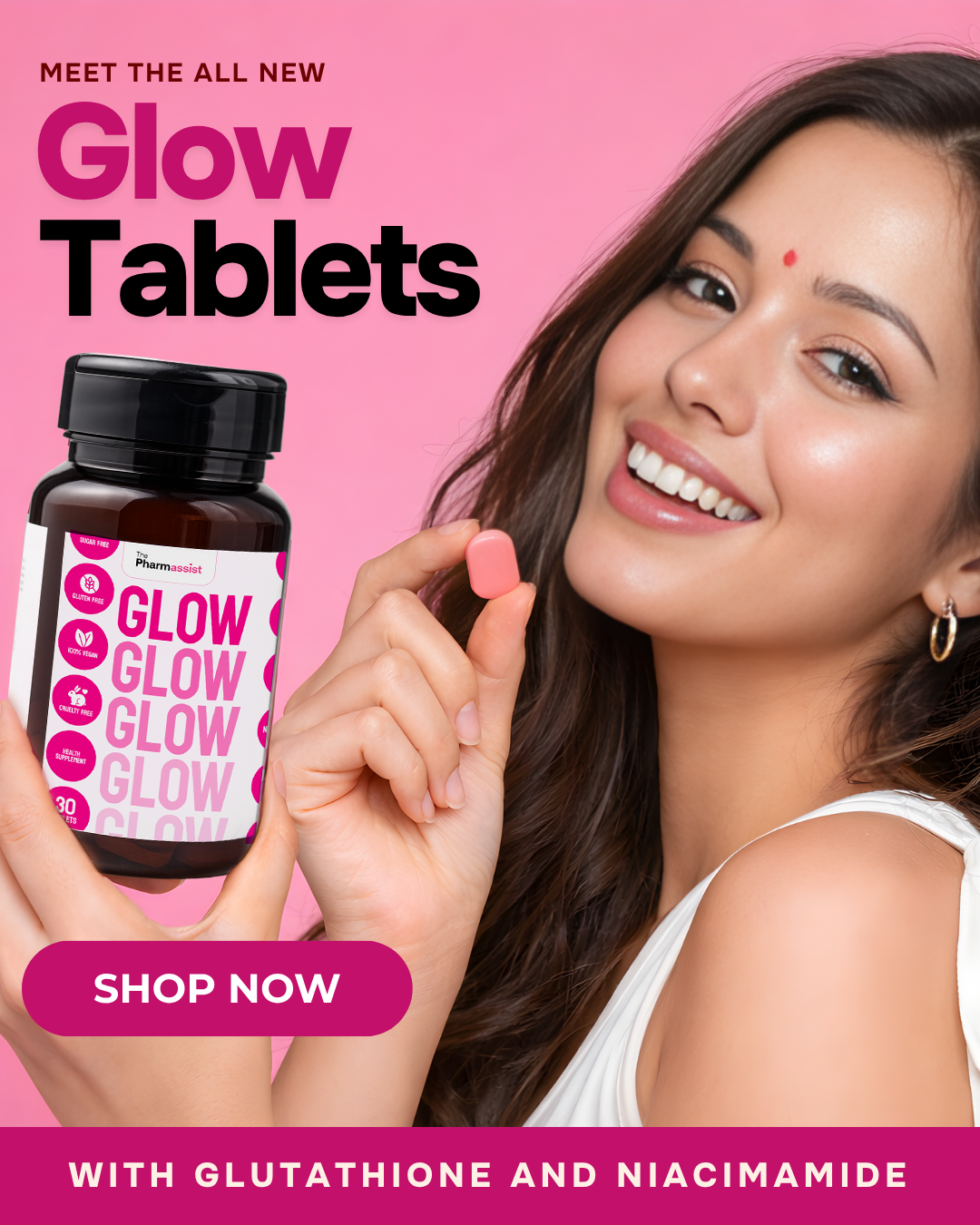 The Pharmassist Facebook ad: Brighten & Hydrate Skin Naturally