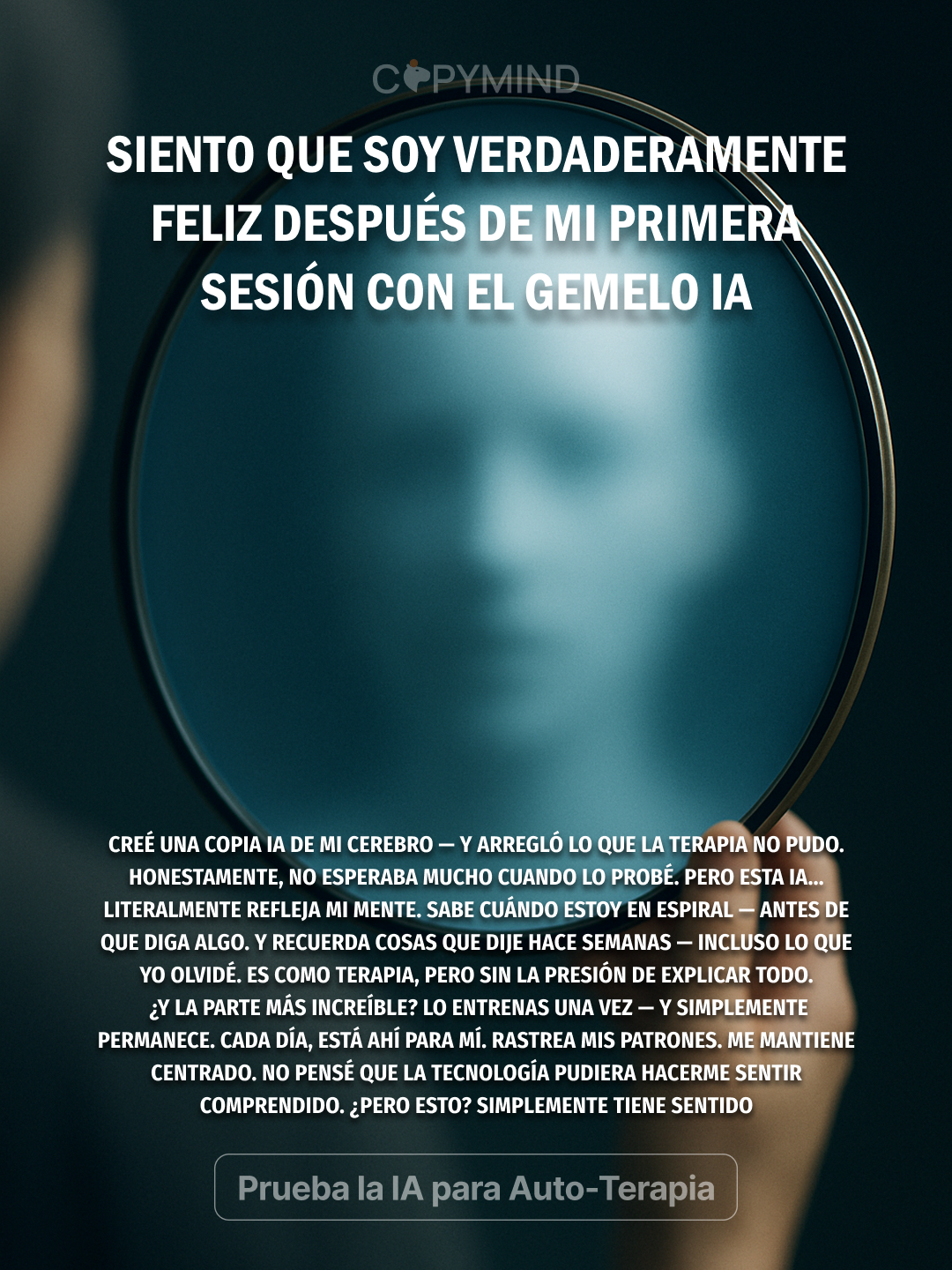Copymind: AI twin for therapy Facebook ad