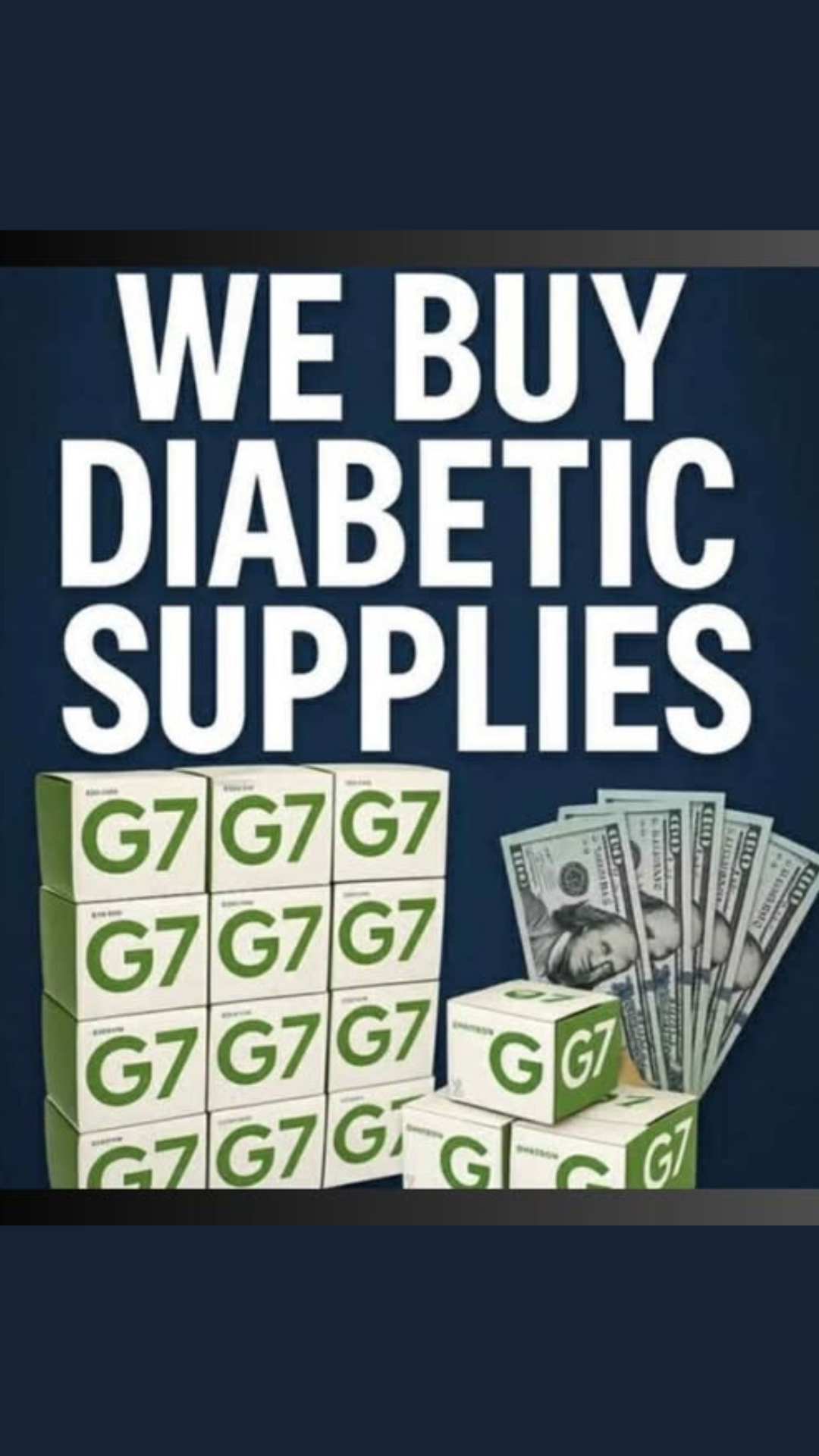 Upstate NY Diabetic Supplies Buyer Facebook ad