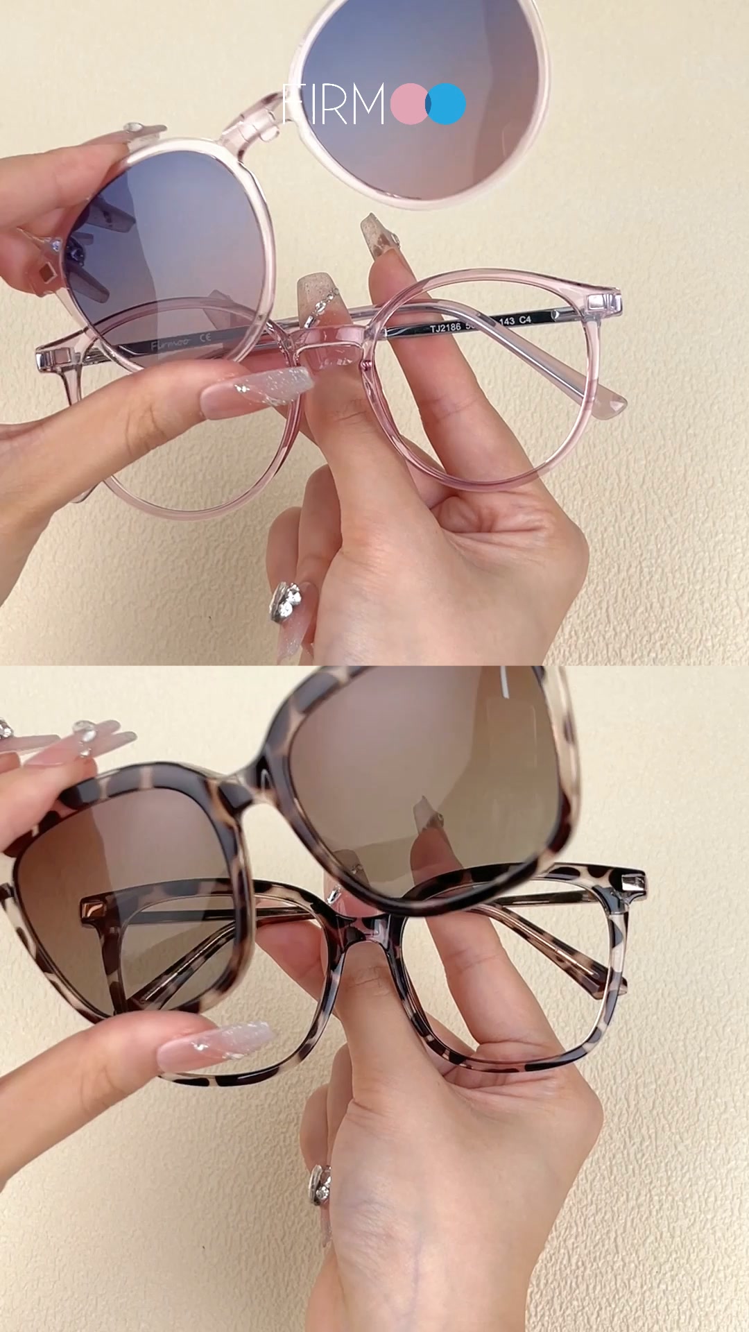 Firmoo UK Facebook ad: Magnetic Clip On Sunglasses From £27.00