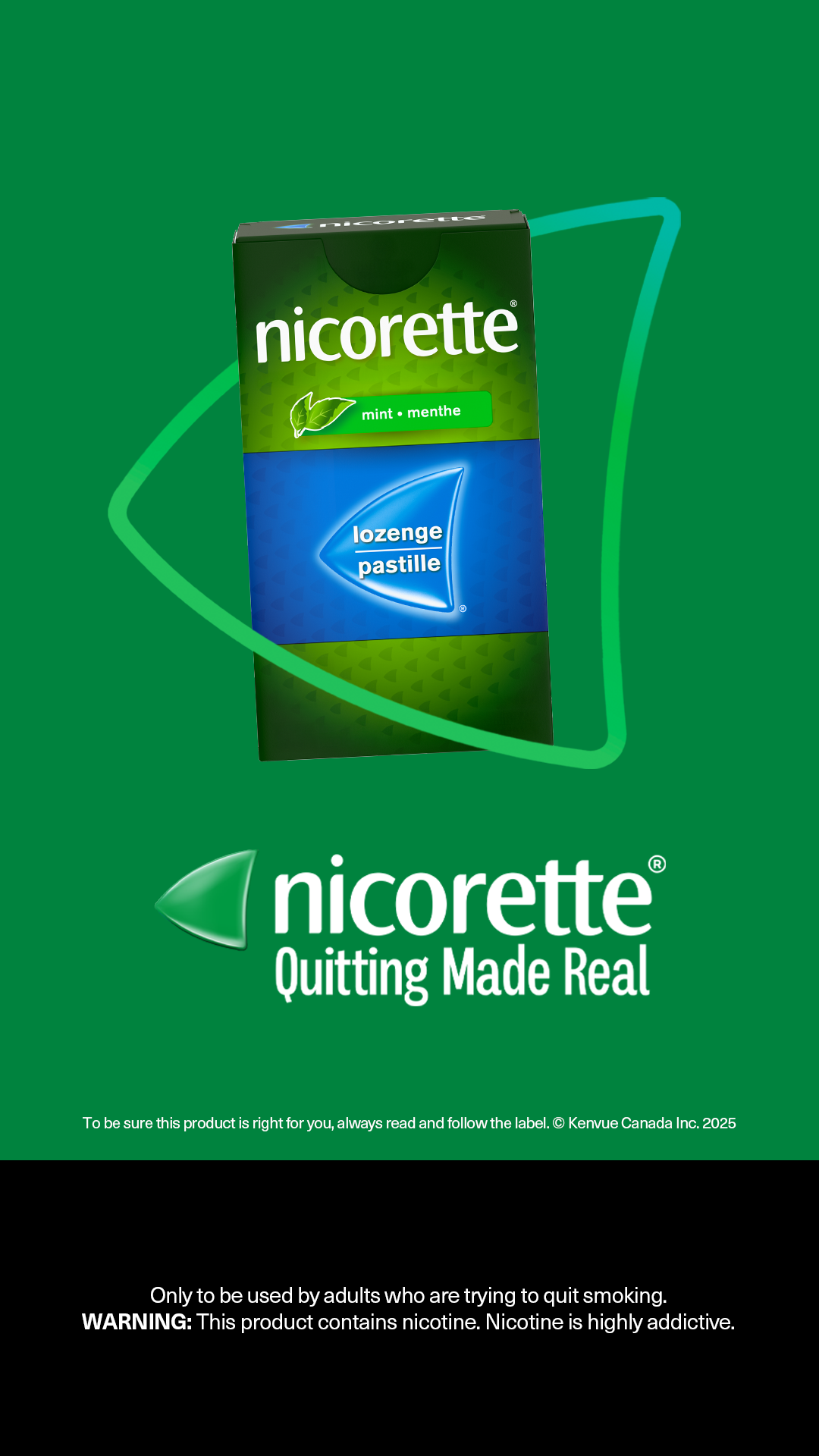 Nicorette Canada Facebook ad