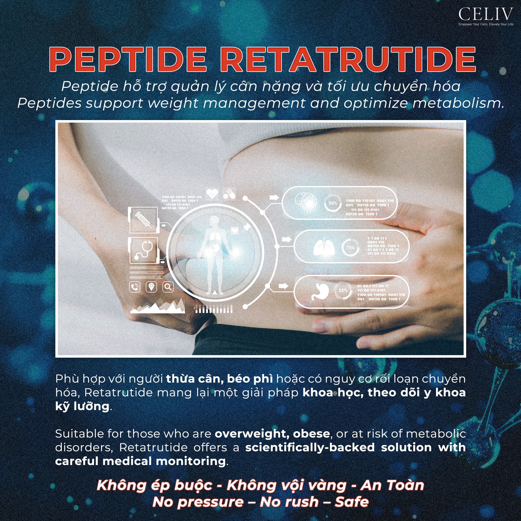 Celiv Medical Retreat Facebook ad: 𝐑𝐄𝐓𝐀𝐓𝐑𝐔𝐓𝐈𝐃𝐄, GIẢI PHÁP QUẢN LÝ CÂN NẶNG THẾ…