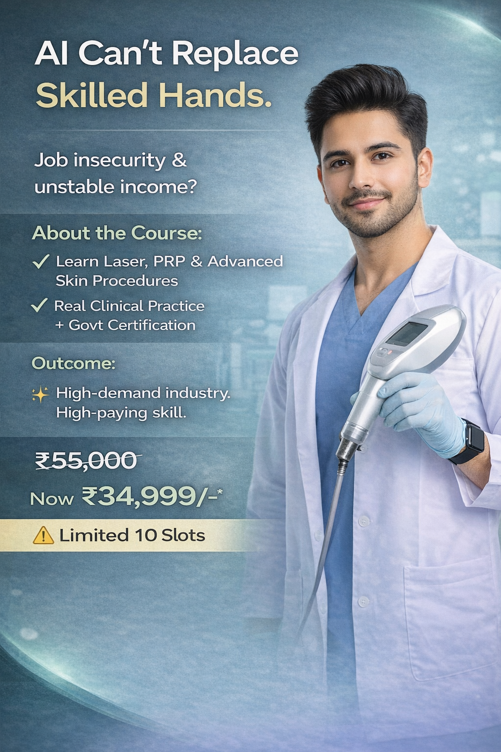 Rreti Upadhaya Facebook ad: Advanced Cosmetology Course by DermaKind