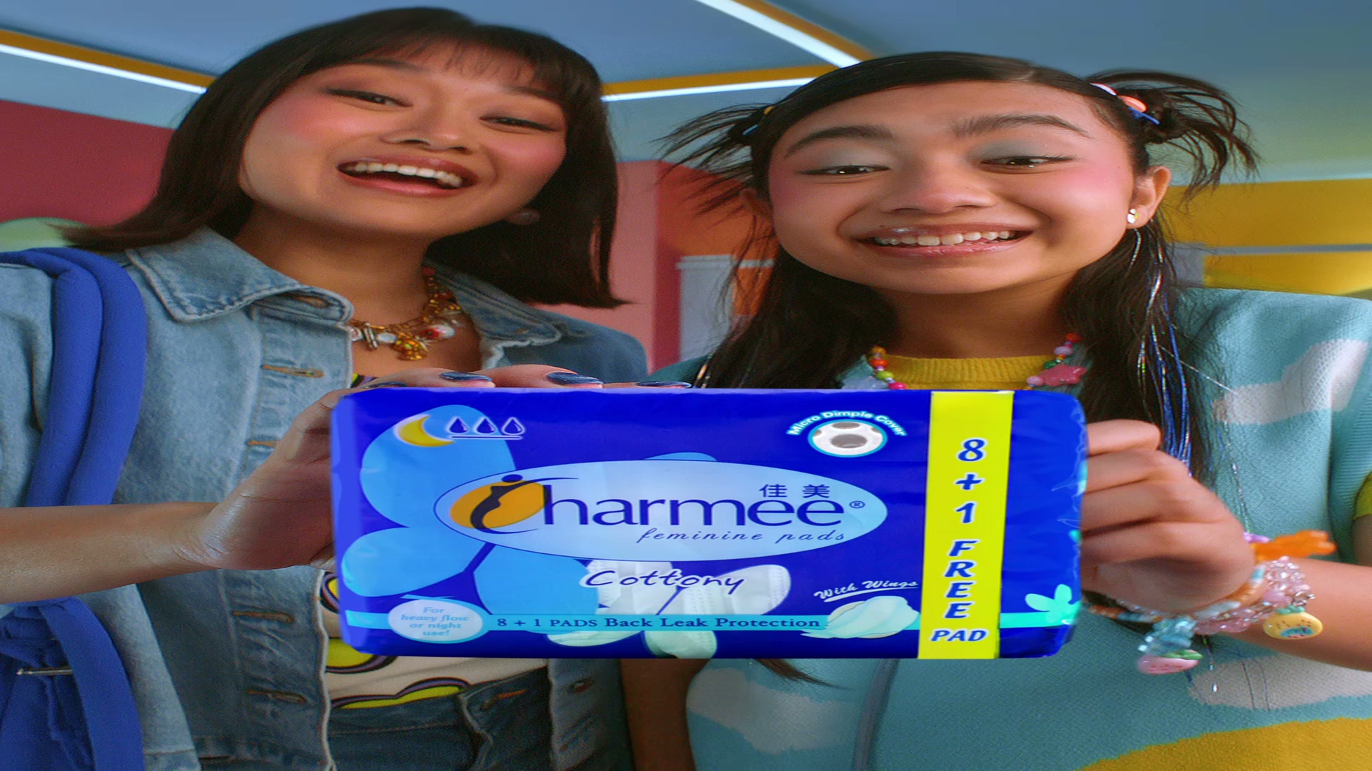 Charmee Feminine Protection Facebook ad: Go with Charmee Cottony Napkin for Heavy Flow…