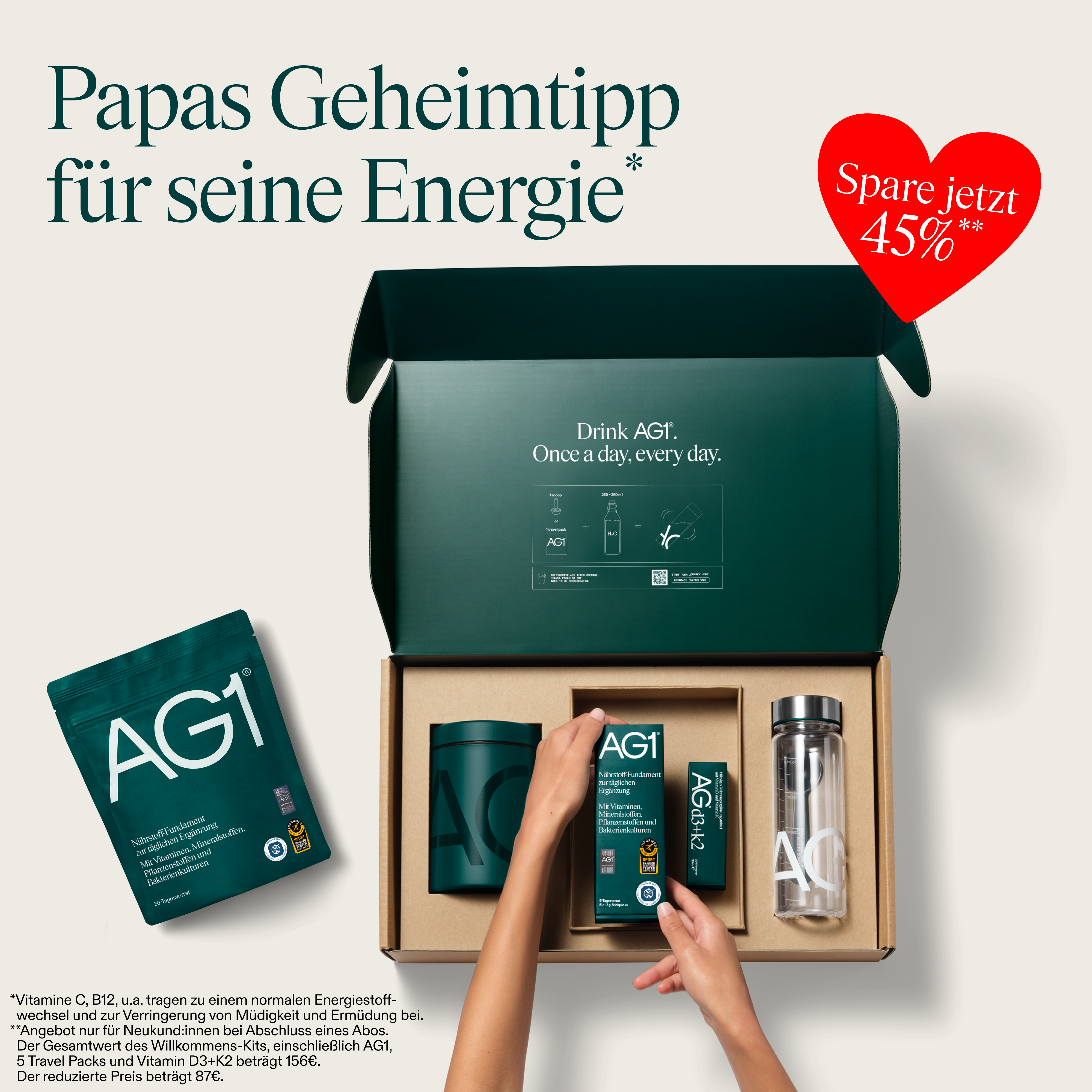 AG1 Deutschland Facebook ad