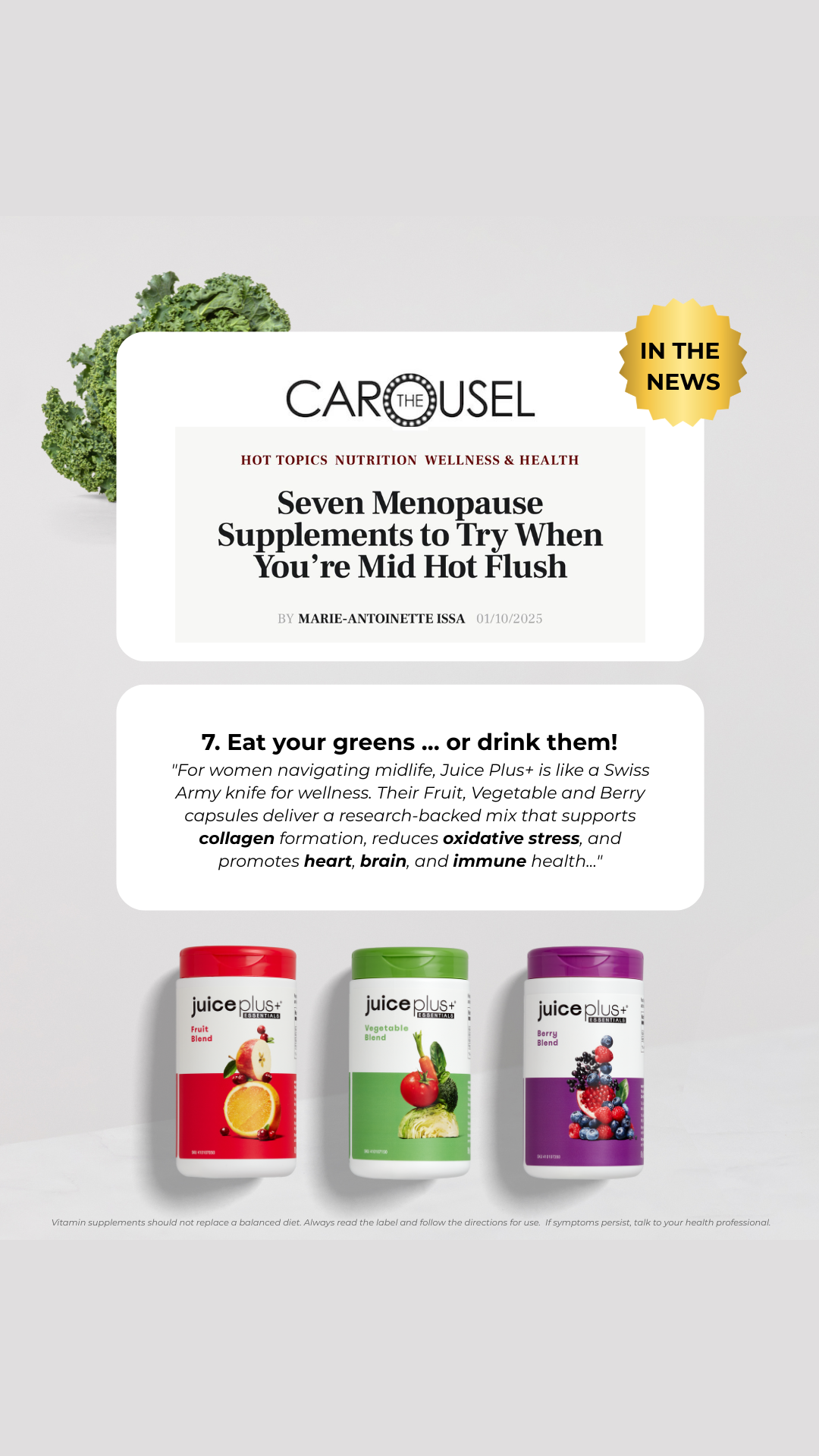 Juice Plus+ Facebook ad