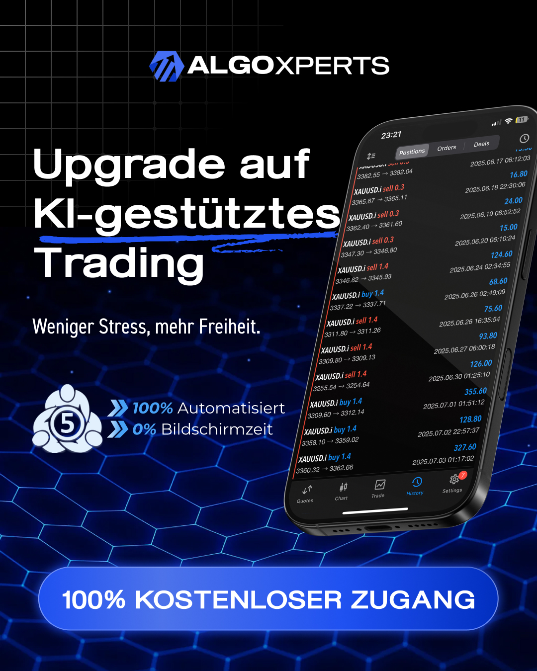 Algoxperts Facebook ad: Jetzt kostenlos starten
