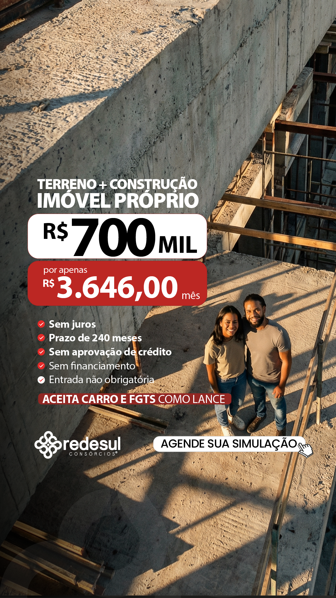 Redesul Consórcios Facebook ad from Jun 7, 2026