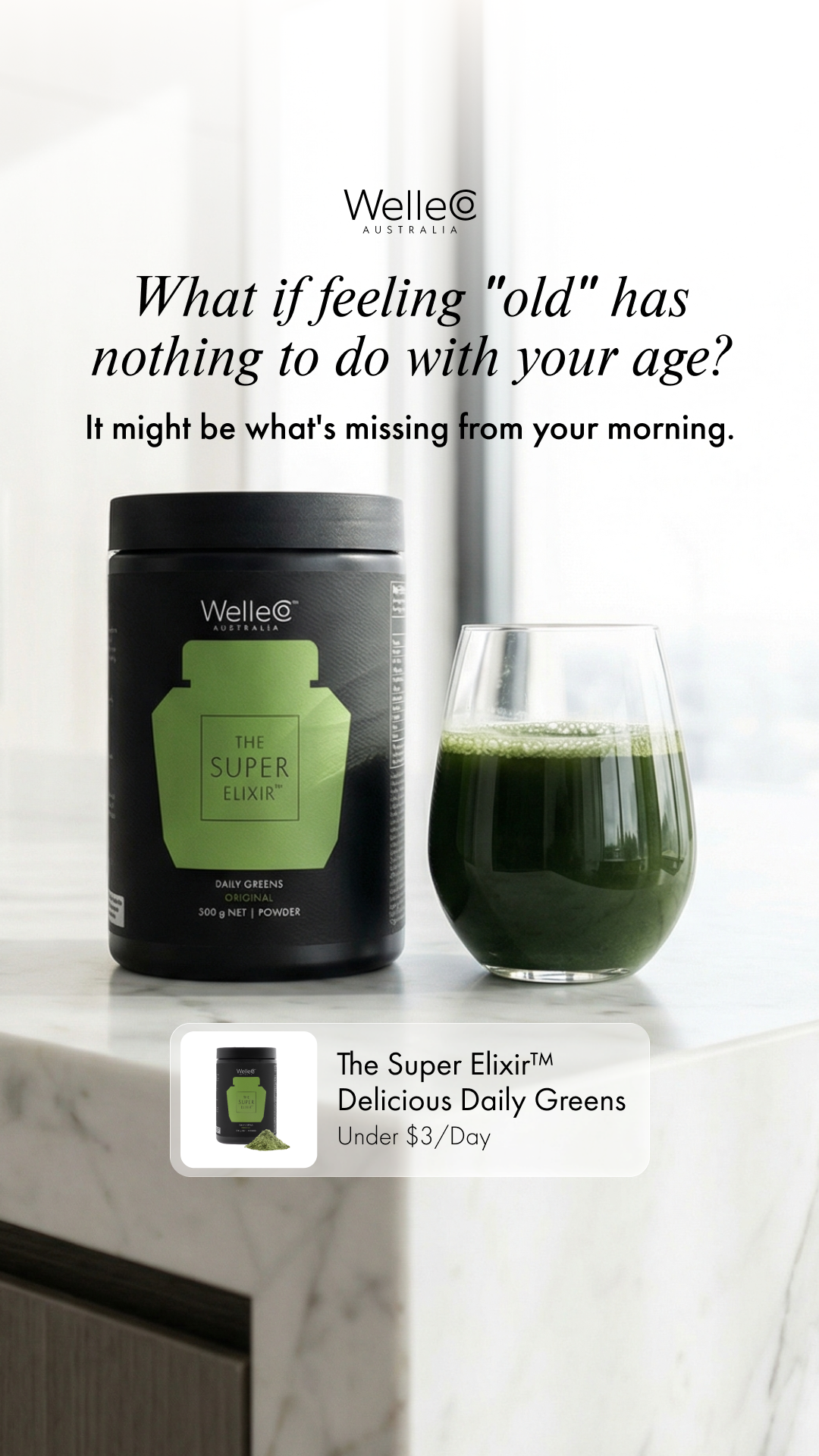 WelleCo Facebook ad