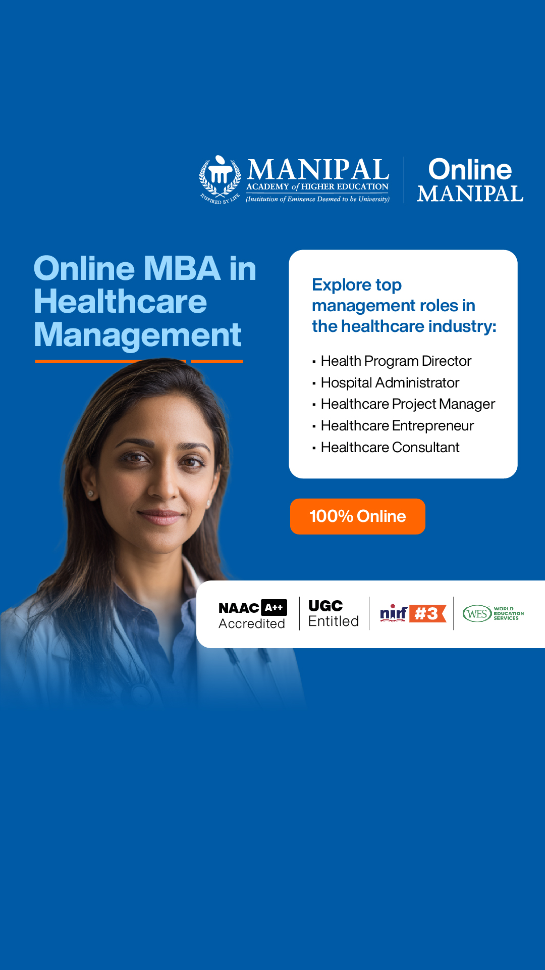 Manipal Academy of Higher Education - Online Facebook ad