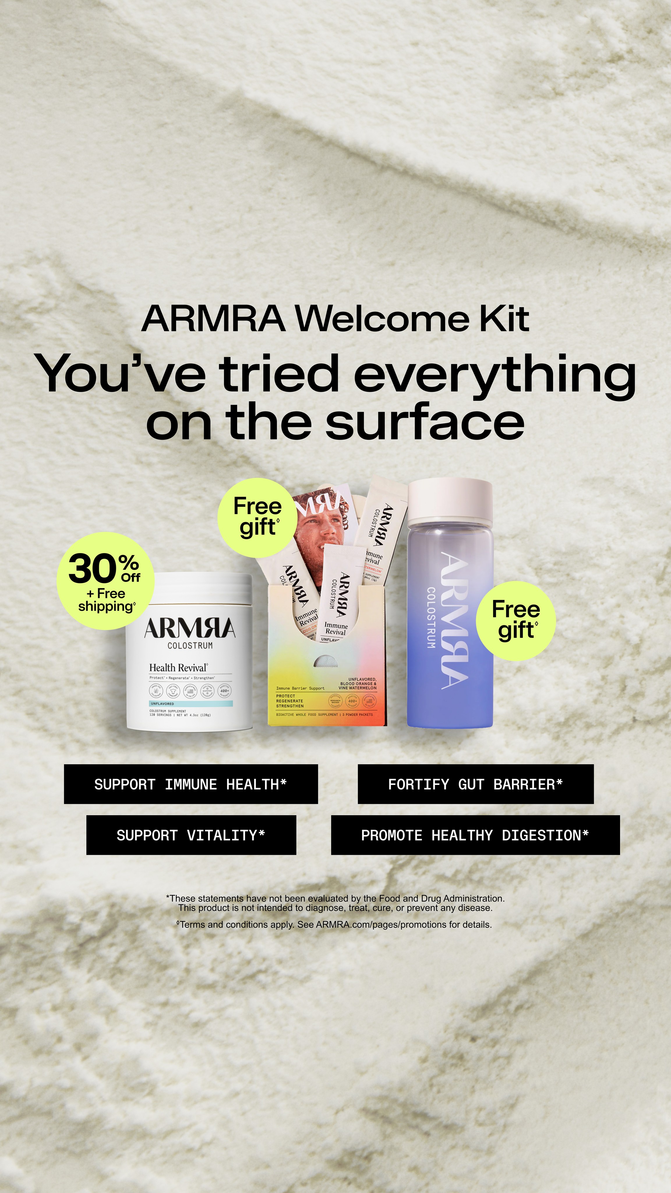 ARMRA Facebook ad