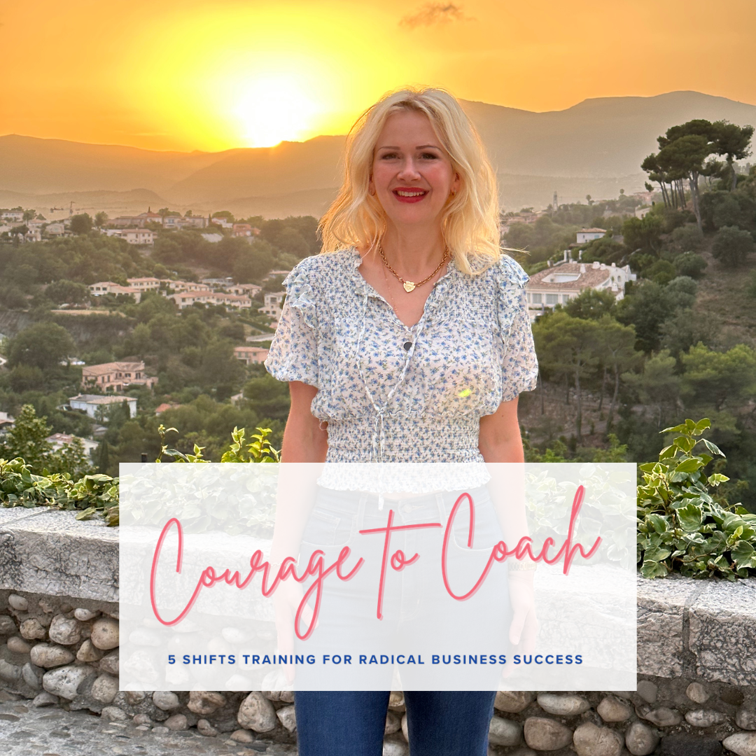 Sarah Mae Ives Facebook ad: Get Courage On Demand To Be That Coach You Dream Of!