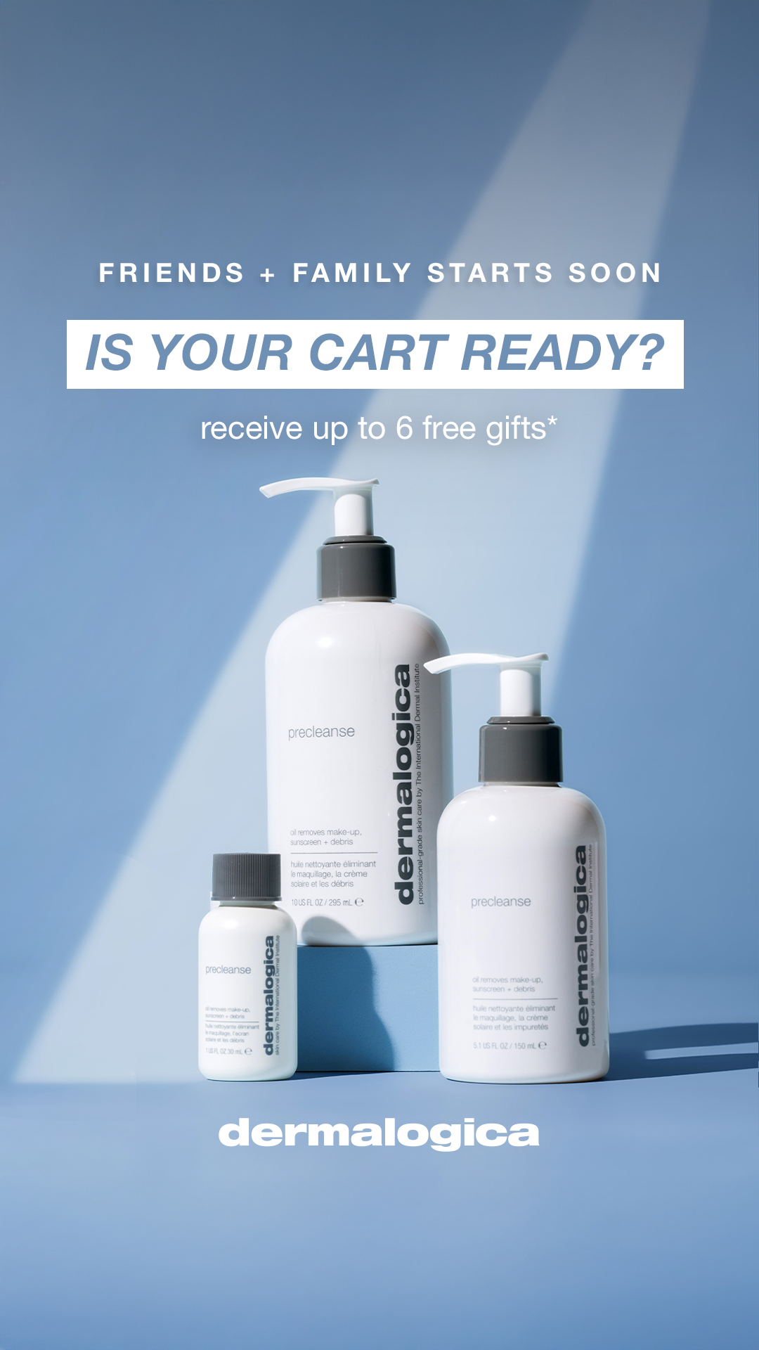 Dermalogica Facebook ad: Friends + Family